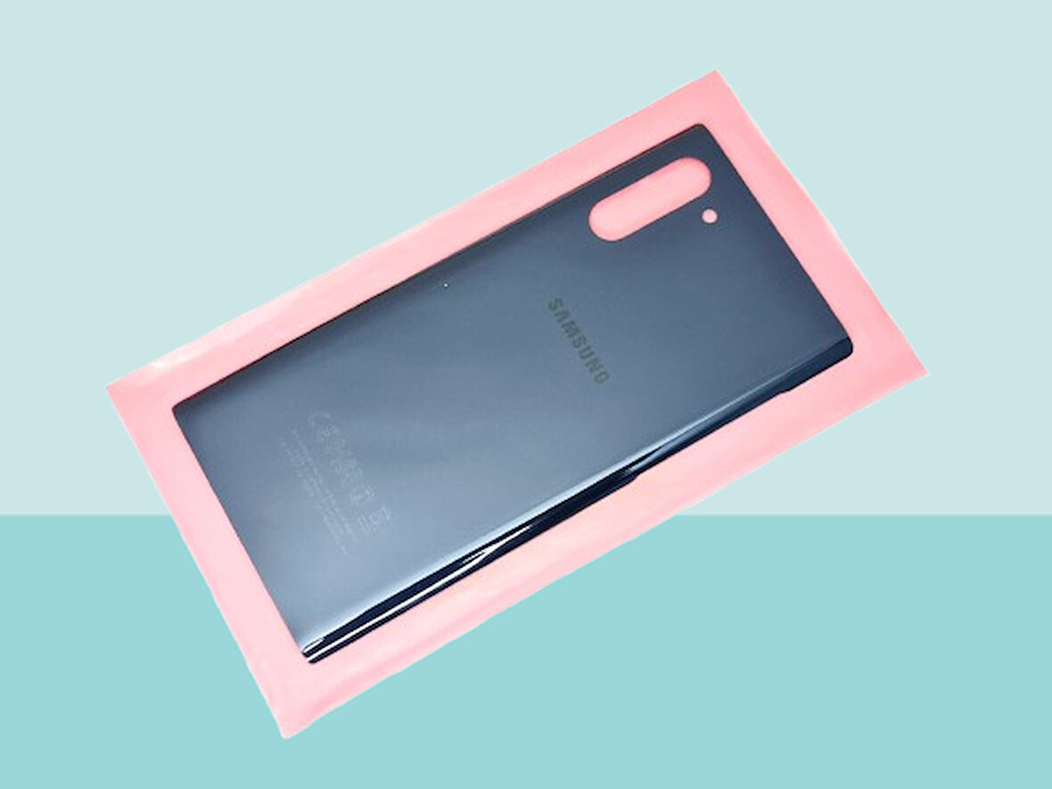 Tkgz - Samsung Galaxy NOTE 10 Arka Kapak Batarya Kapağı -  SİYAH