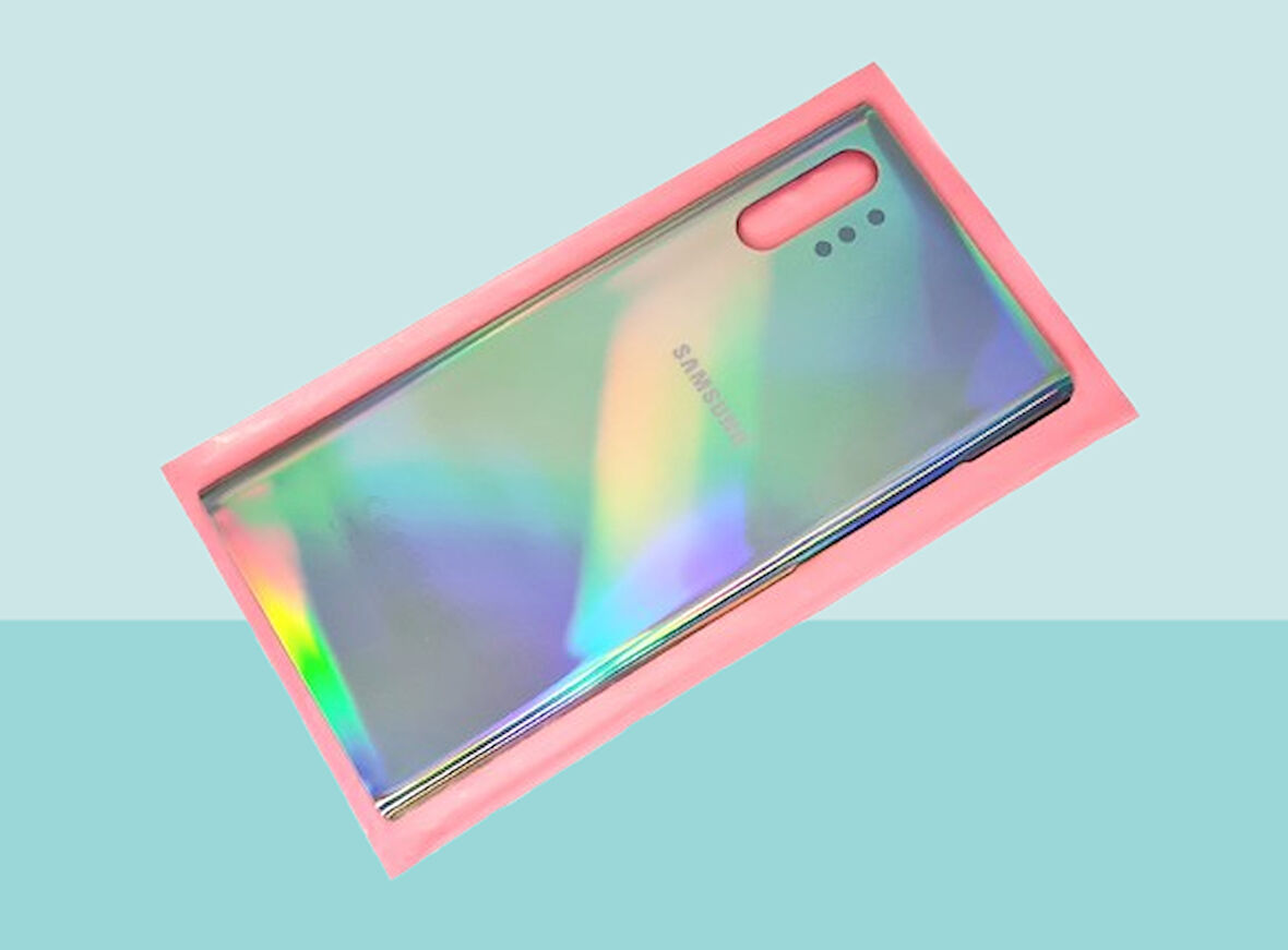 Tkgz - Samsung Galaxy NOTE 10 PLUS Arka Kapak Batarya Kapağı -  GRİ