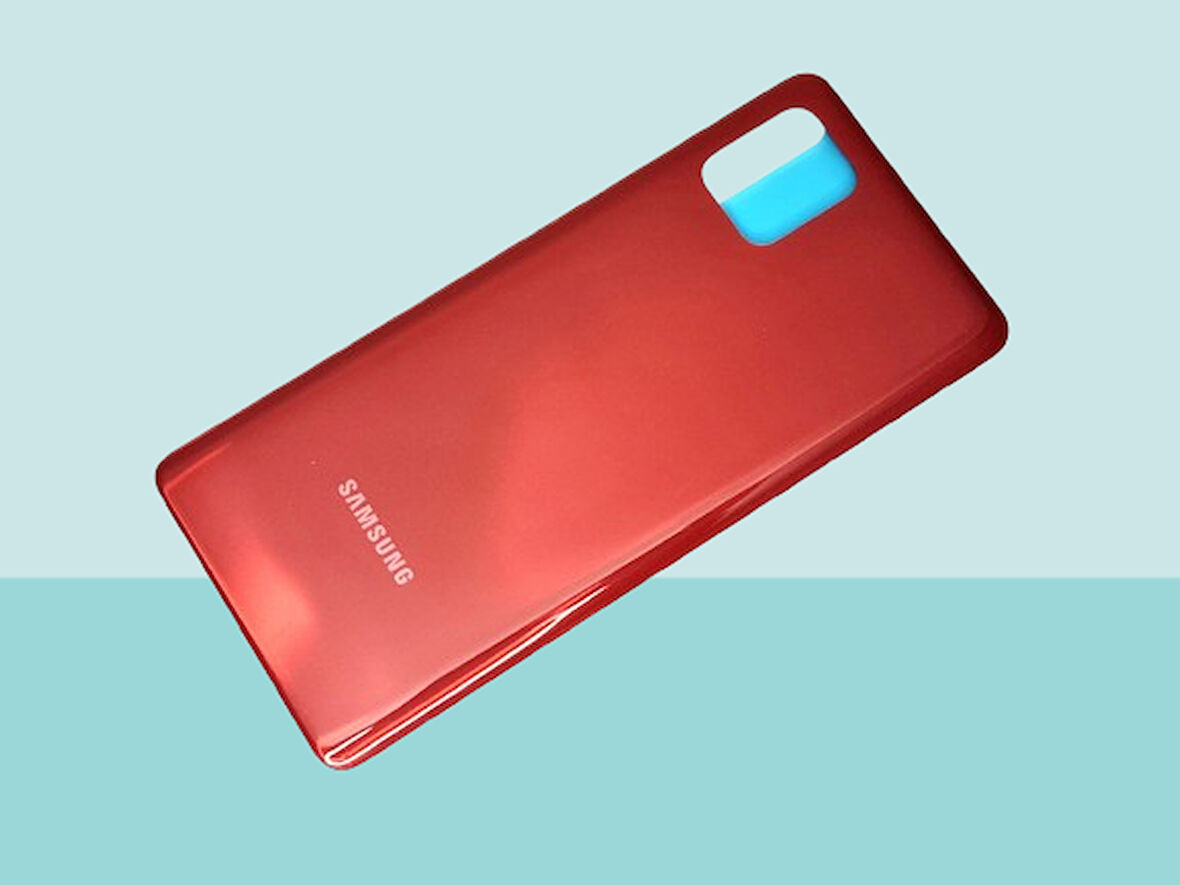 Tkgz - Samsung Galaxy NOTE 10 LİTE Arka Kapak Batarya Kapağı -  KIRMIZI