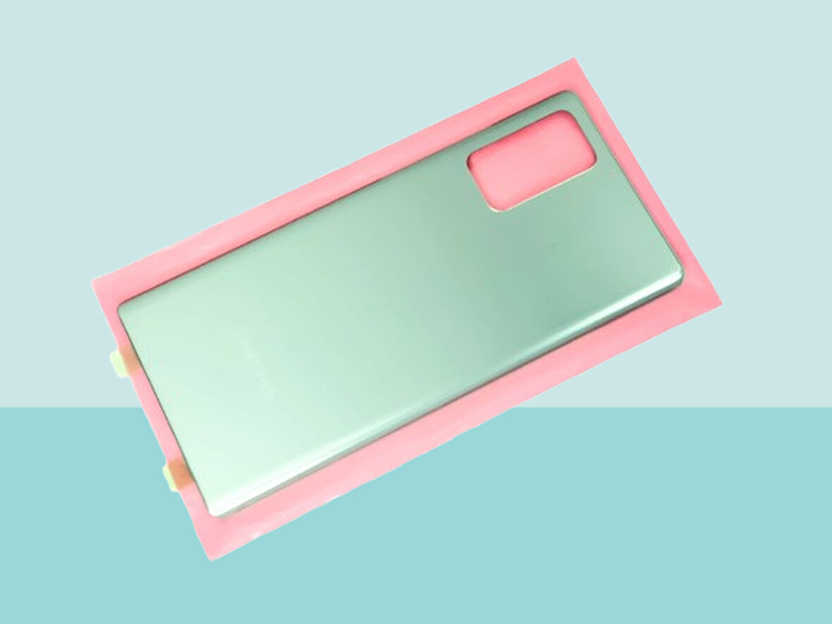 Tkgz - Samsung Galaxy NOTE 20 - SM-N980 Arka Kapak Batarya Kapağı -  YEŞİL