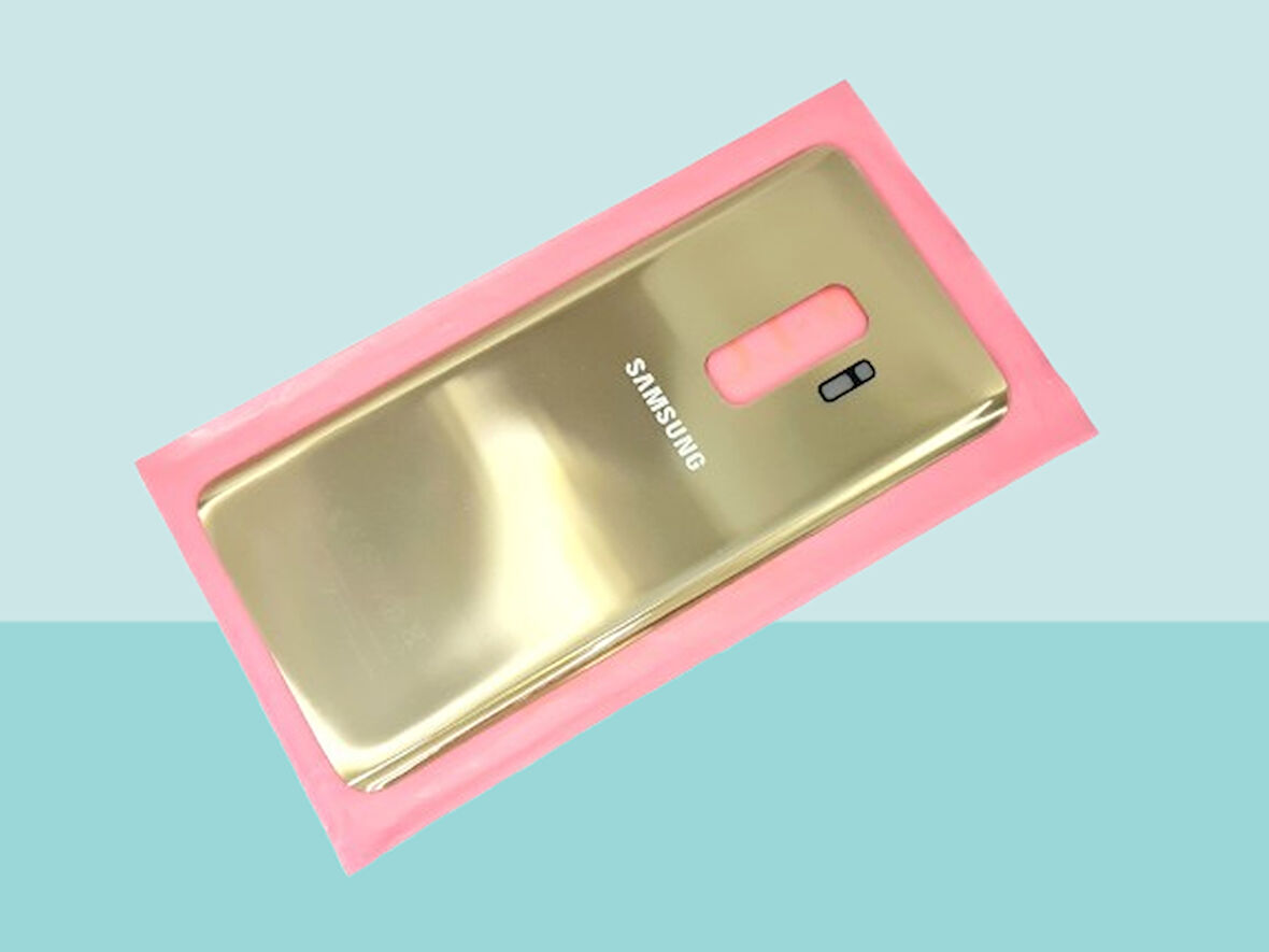 Tkgz - Samsung Galaxy S9 PLUS Arka Kapak Batarya Kapağı - GOLD