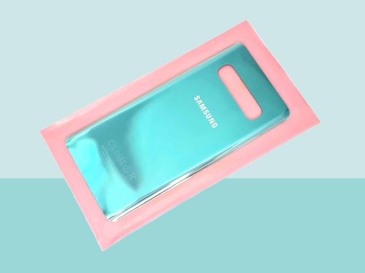 Tkgz - Samsung Galaxy S10 Arka Kapak Batarya Kapağı -  YEŞİL