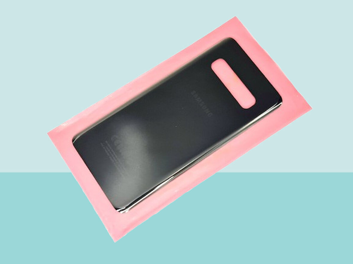 Tkgz - Samsung Galaxy S10 Arka Kapak Batarya Kapağı -  SİYAH