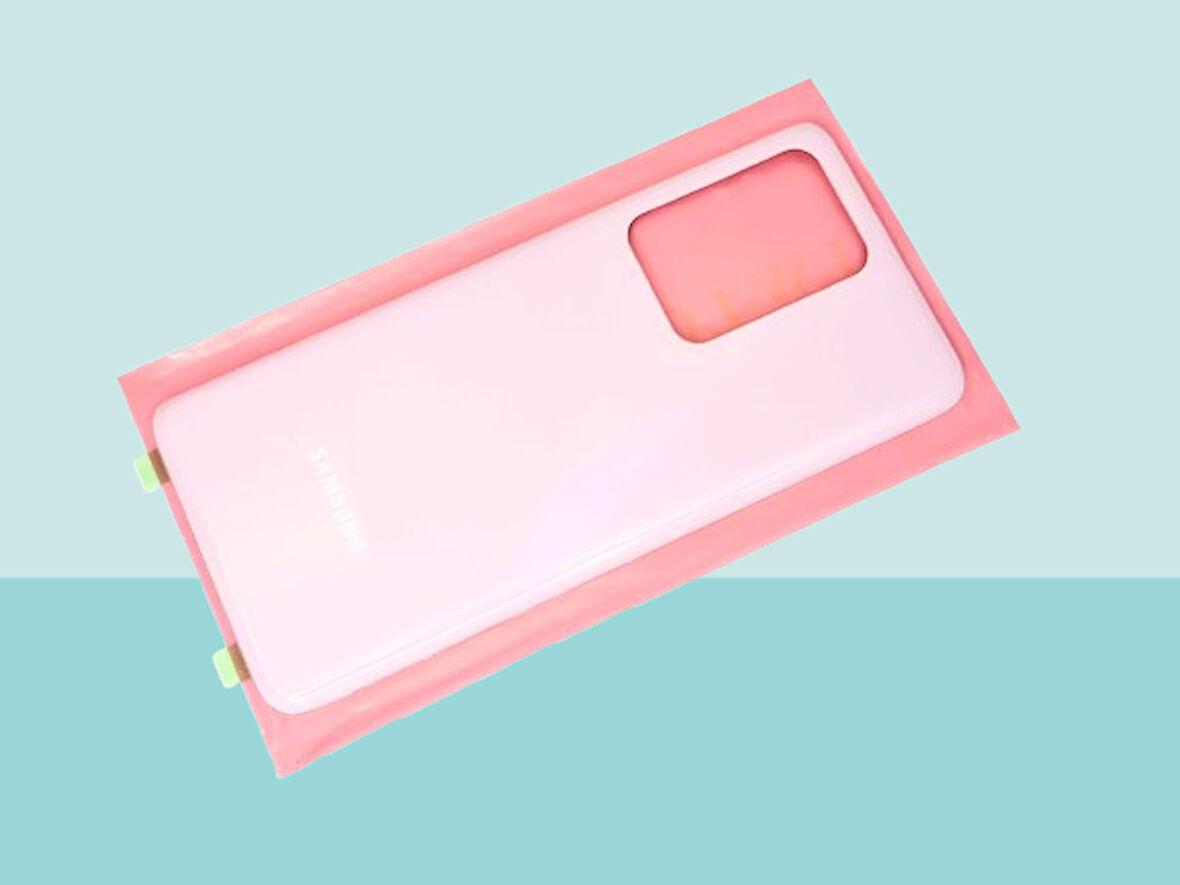 Tkgz - Samsung Galaxy S20 UTRA Arka Kapak Batarya Kapağı -  PEMBE