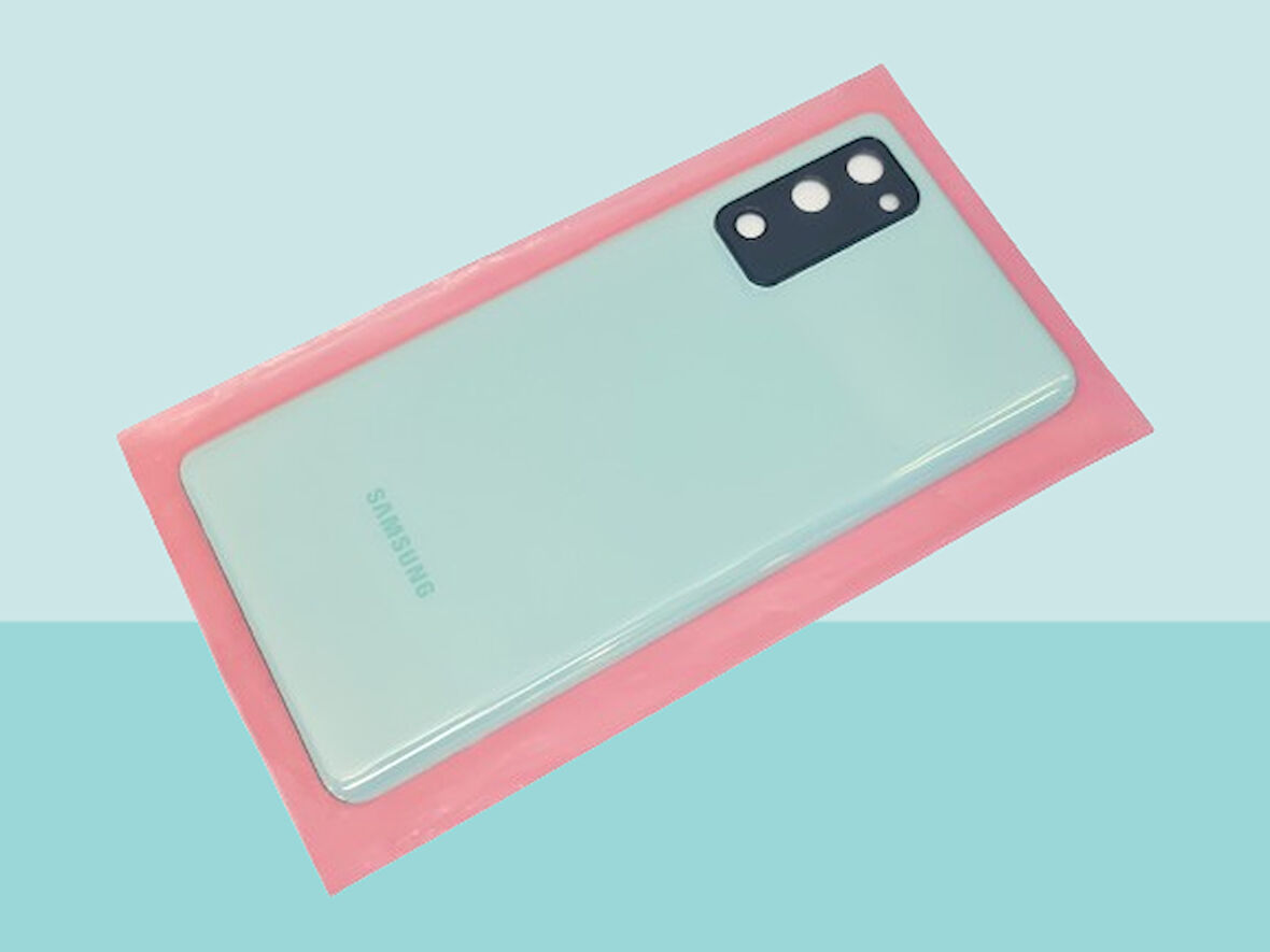 Tkgz - Samsung Galaxy S20 FE Arka Kapak Batarya Kapağı (Cam Full Lensli) - MAVİ