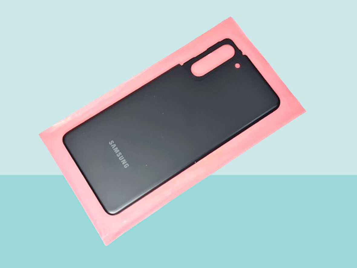 Tkgz - Samsung Galaxy S21 Arka Kapak Batarya Kapağı -  SİYAH