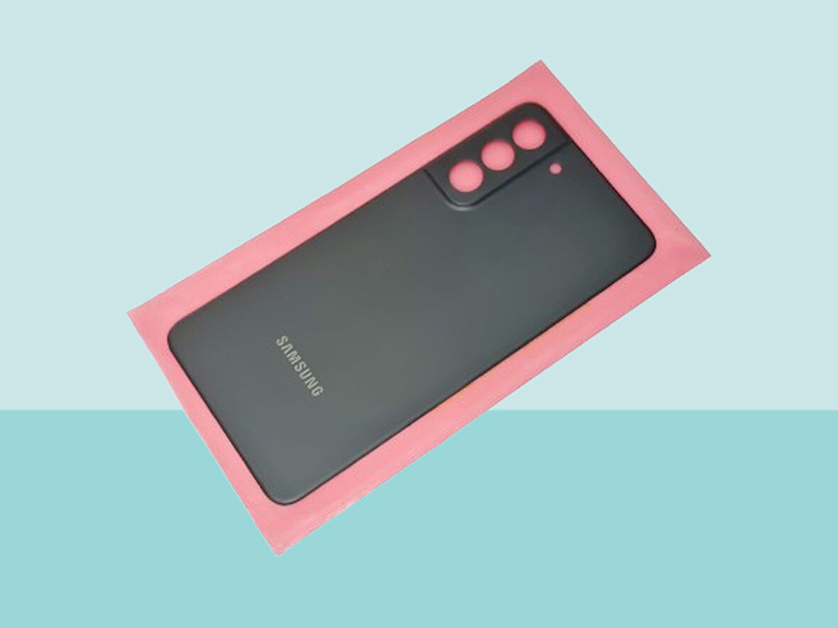 Tkgz - Samsung Galaxy S21 FE Arka Kapak Batarya Kapağı - SİYAH