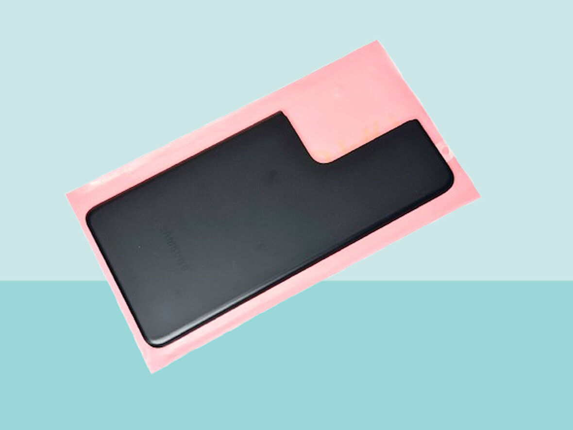 Tkgz - Samsung Galaxy S21 UTRA Arka Kapak Batarya Kapağı -  SİYAH