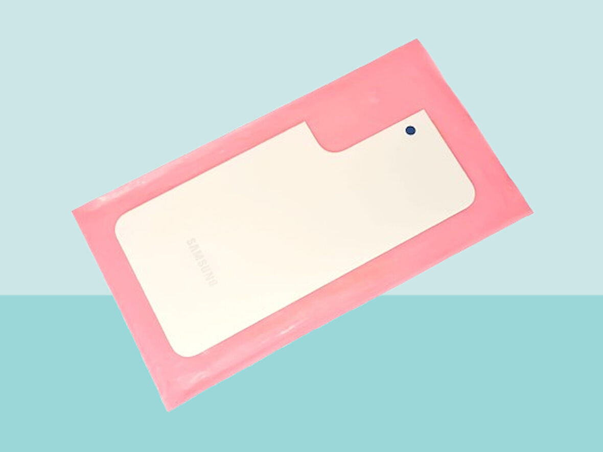Tkgz - Samsung Galaxy S22 Arka Kapak Batarya Kapağı -  PEMBE