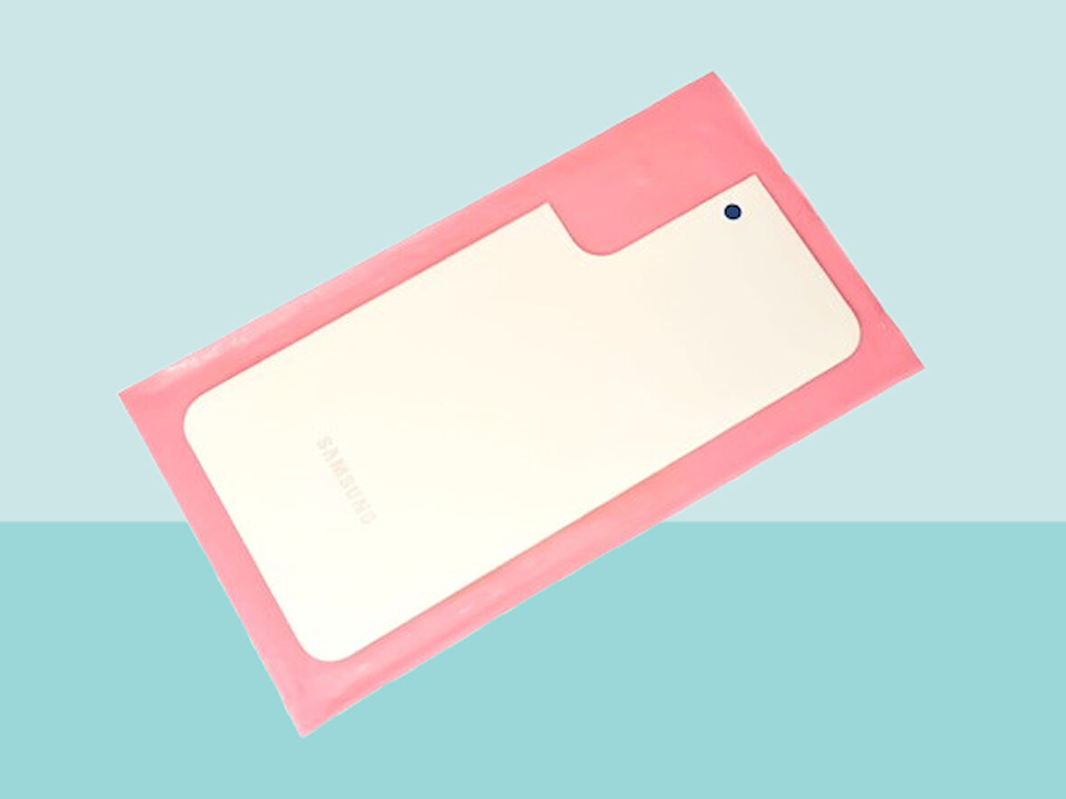 Tkgz - Samsung Galaxy S22 PLUS Arka Kapak Batarya Kapağı -  PEMBE