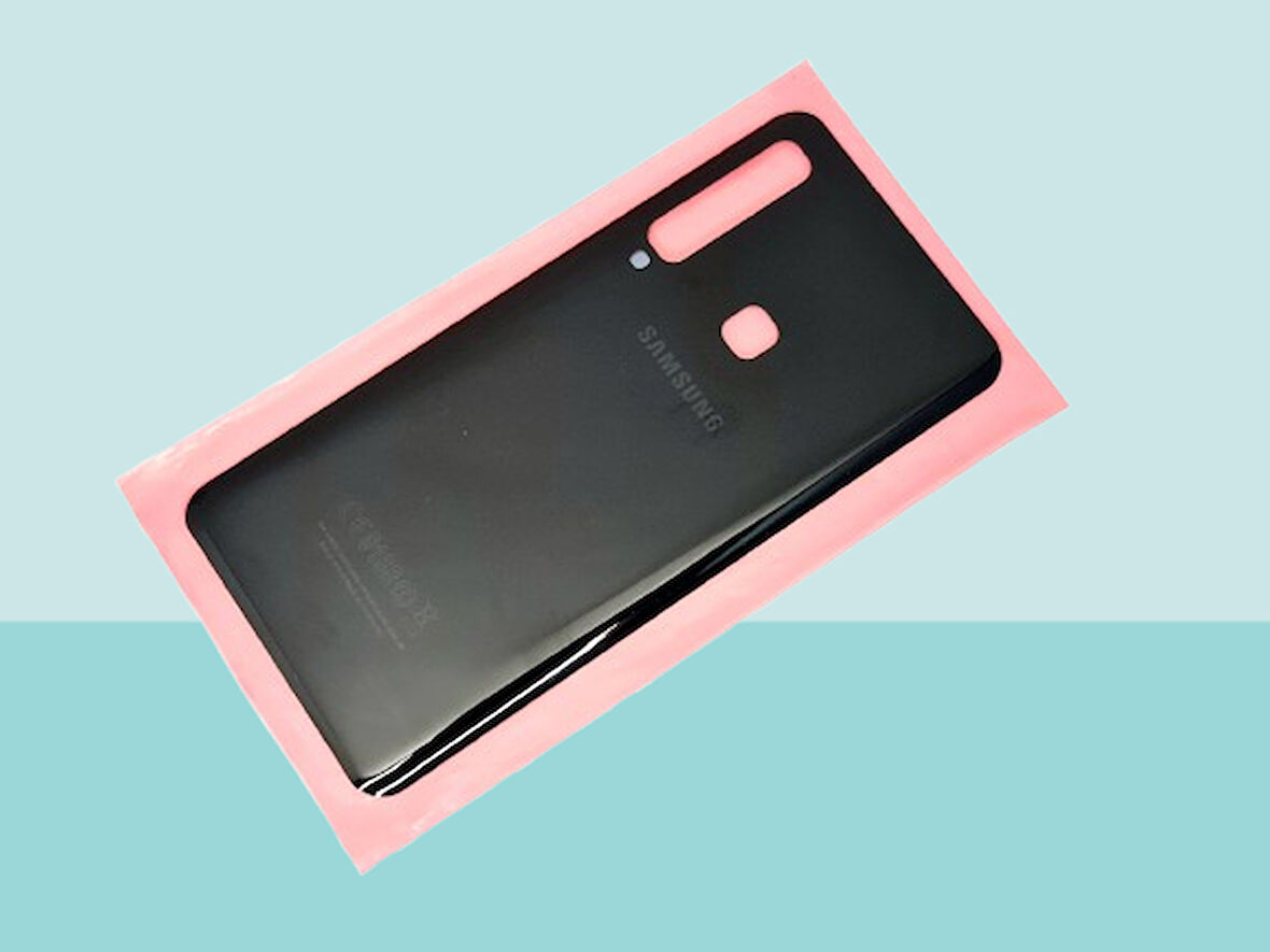 Tkgz - Samsung Galaxy A9 A920 2018 Arka Kapak Batarya Kapağı - SİYAH