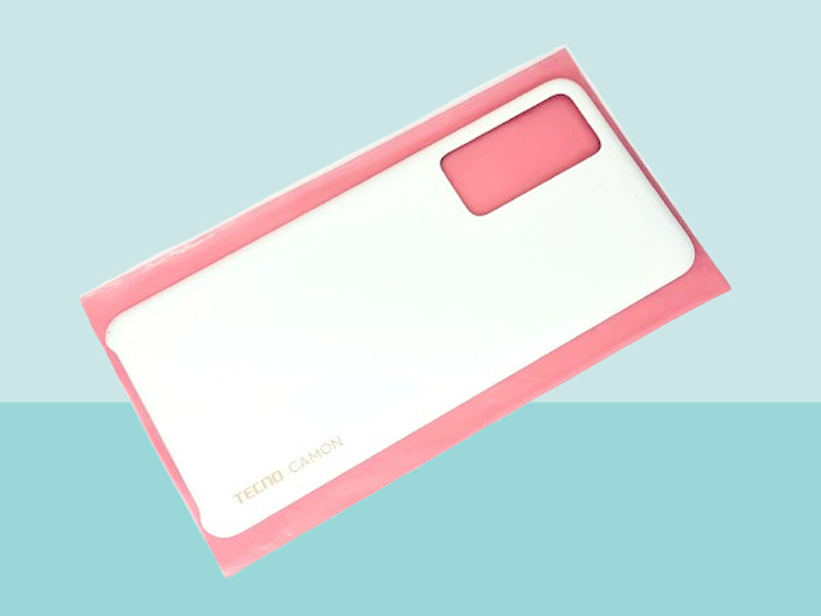 Tkgz - Tecno Camon 18 (CH6n) Arka Kapak Batarya Kapağı - BEYAZ