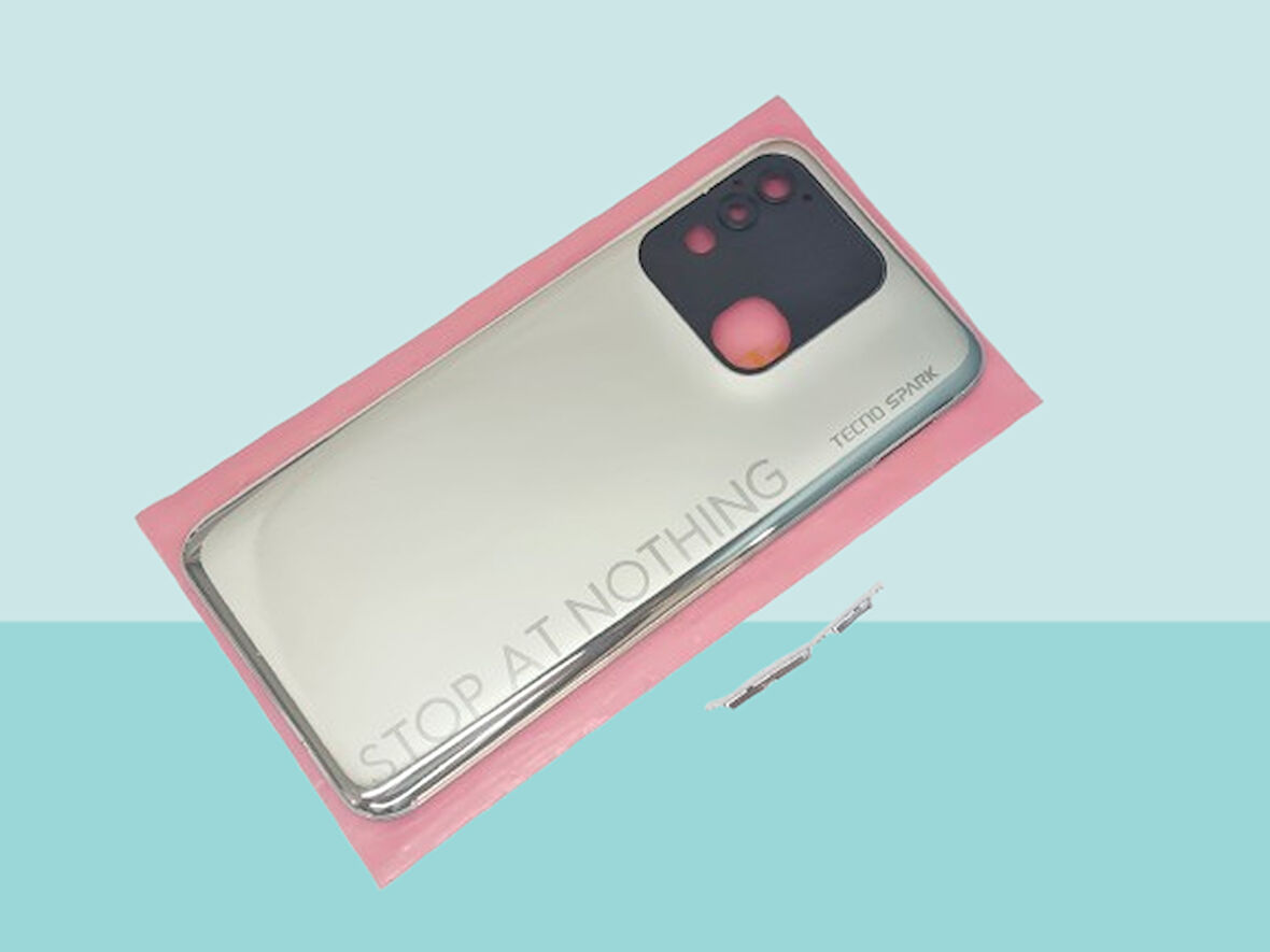 Tkgz - Tecno SPARK 8T FULL KASA Arka Kapak Batarya Kapağı - GRİ