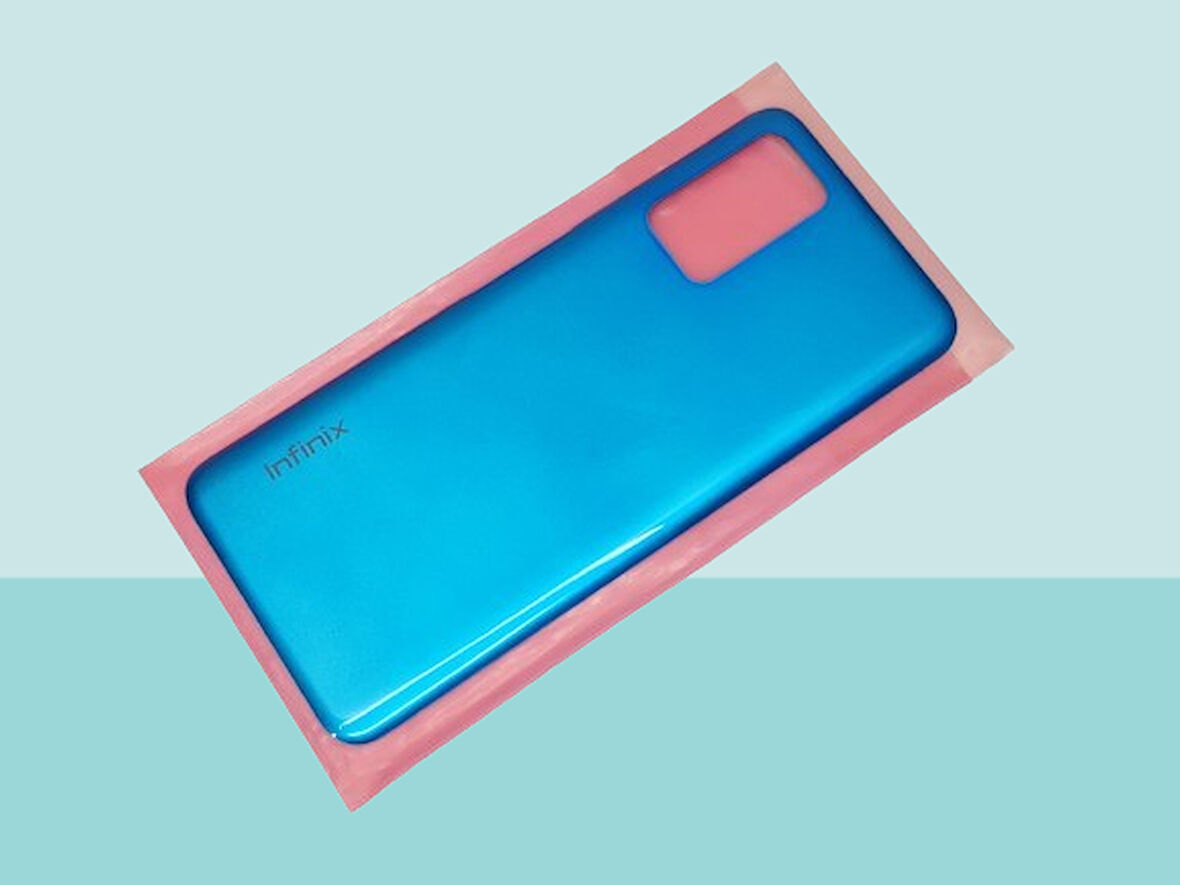 Tkgz - Infinix NOTE 8 Arka Kapak Batarya Kapağı - MAVİ