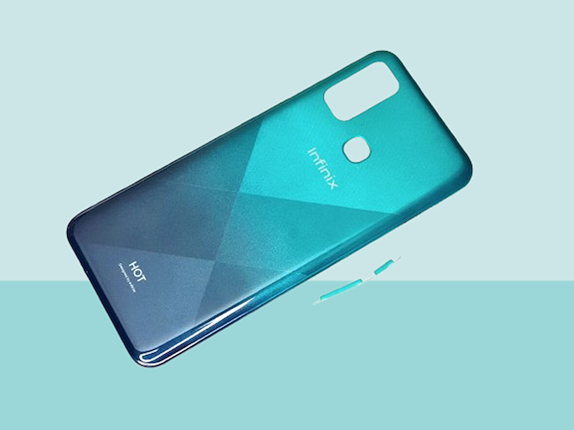 Tkgz - Infinix HOT 9 PLAY FULL KASA Arka Kapak Batarya Kapağı - YEŞİL