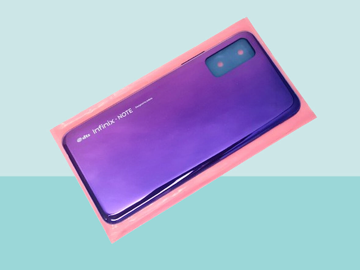Tkgz - Infinix NOTE 7 LİTE FULL KASA Arka Kapak Batarya Kapağı - MAVİ