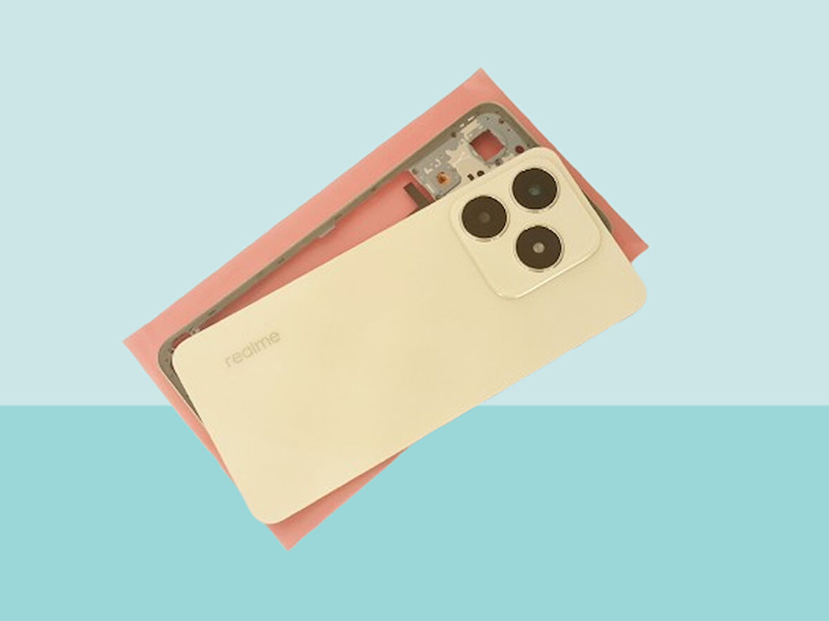 Tkgz - Oppo Realme C61  KASA FULL Arka Kapak Batarya Kapağı - GOLD