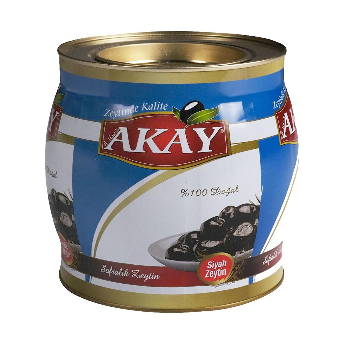 Akay Zeytin Jumbo Yağlı Sele 2 kg (cal: 231-260) Teneke