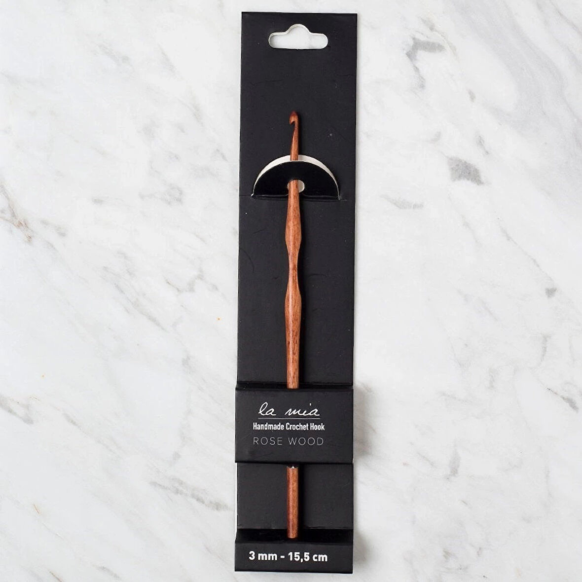 La Mia Rosewood 3 mm 15.5 cm Ahşap Yün Tığ