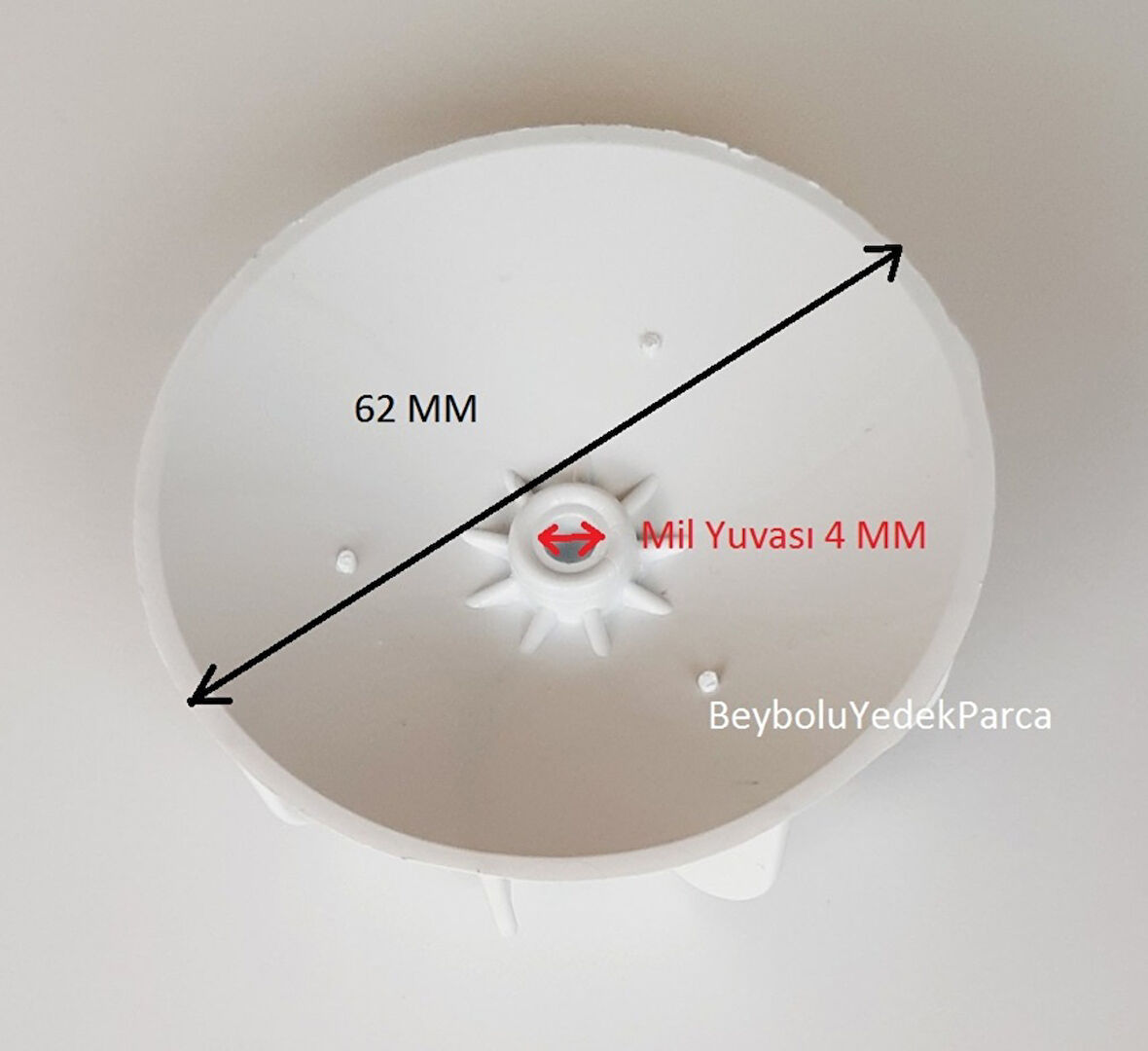 Moser Pervane Saç Kurutma Pervanesi 9 Kanat Çap 62 MM Mil Yuvası