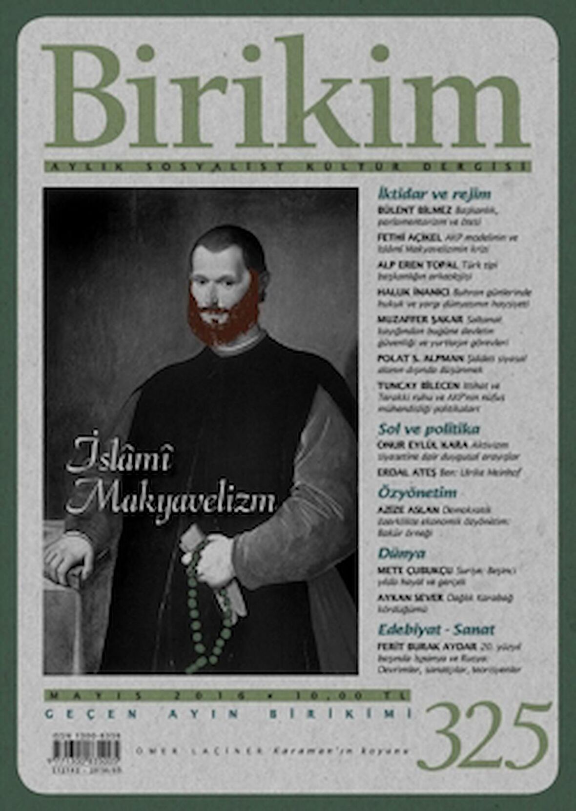 Birikim Aylık Sosyalist Kültür Dergisi Sayı: 325 Mayıs 2016