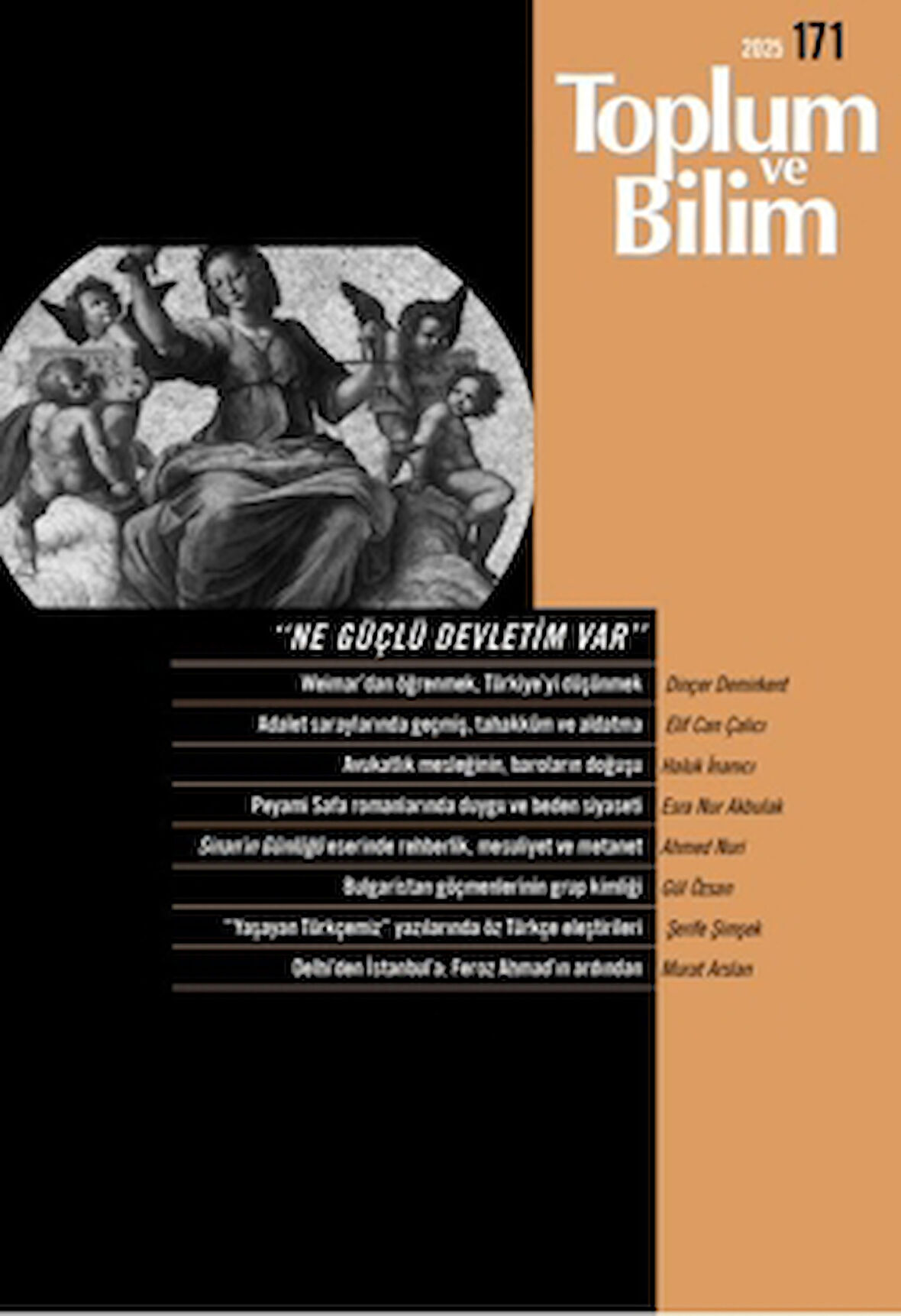 Toplum ve Bilim Dergisi Sayı: 171/ 2025