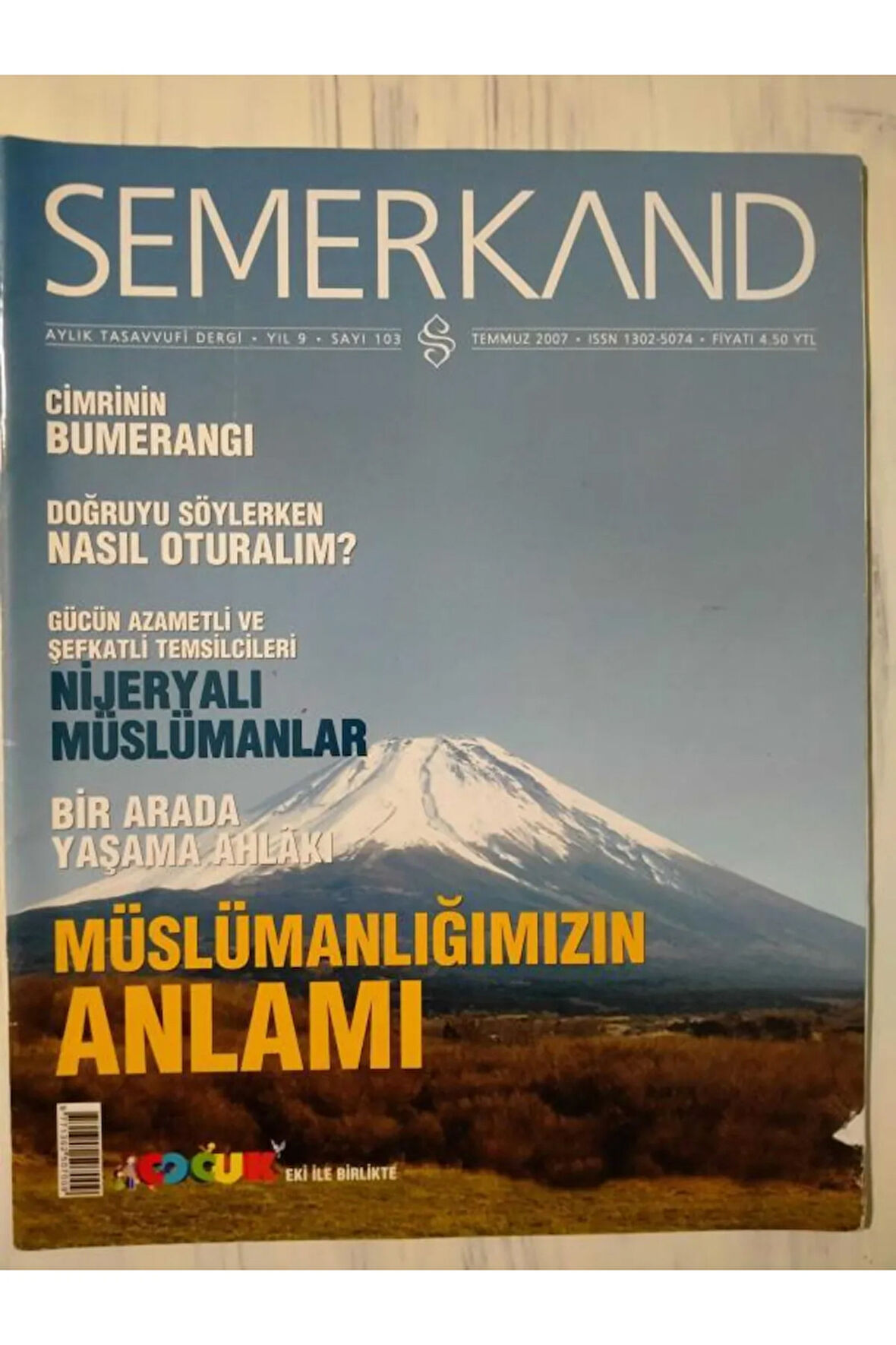 Semerkand Aylık Tasavvufi Dergi / Yıl 9 - Sayı 103