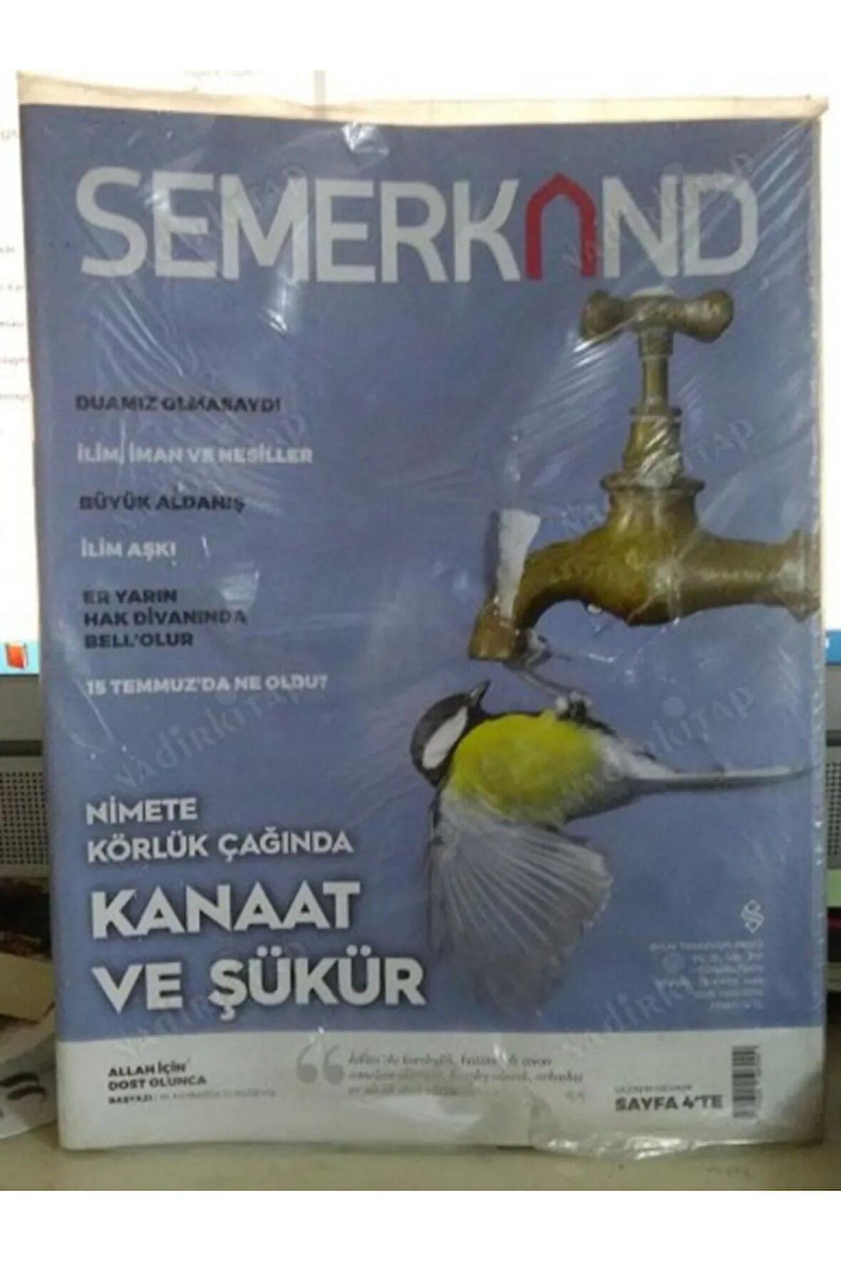 Semerkand Aylık Tasavvufi Dergi / Yıl 21 - Sayı 247