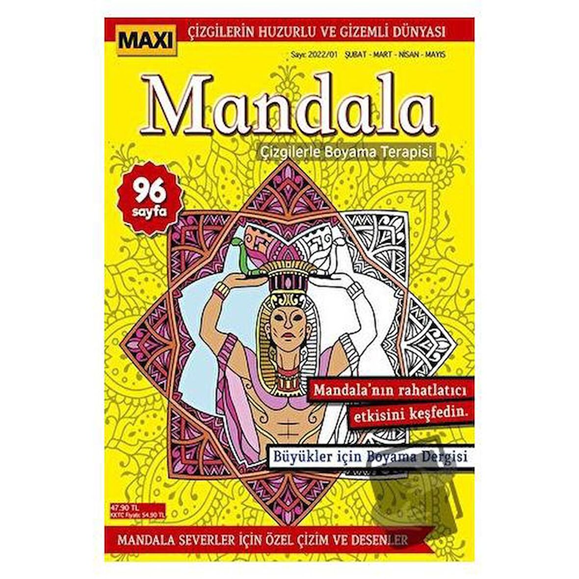 Maxi Mandala Çizgilerle Boyama Terapisi 6