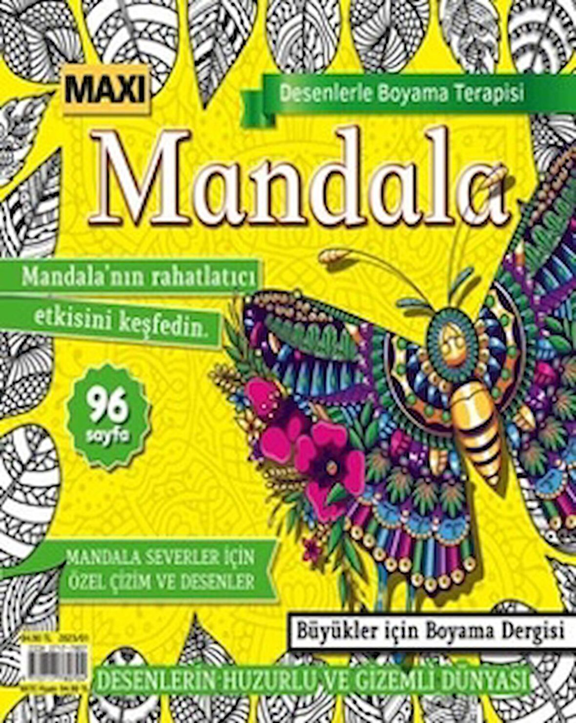 Maxi Mandala Desenlerle Boyama Terapisi 9