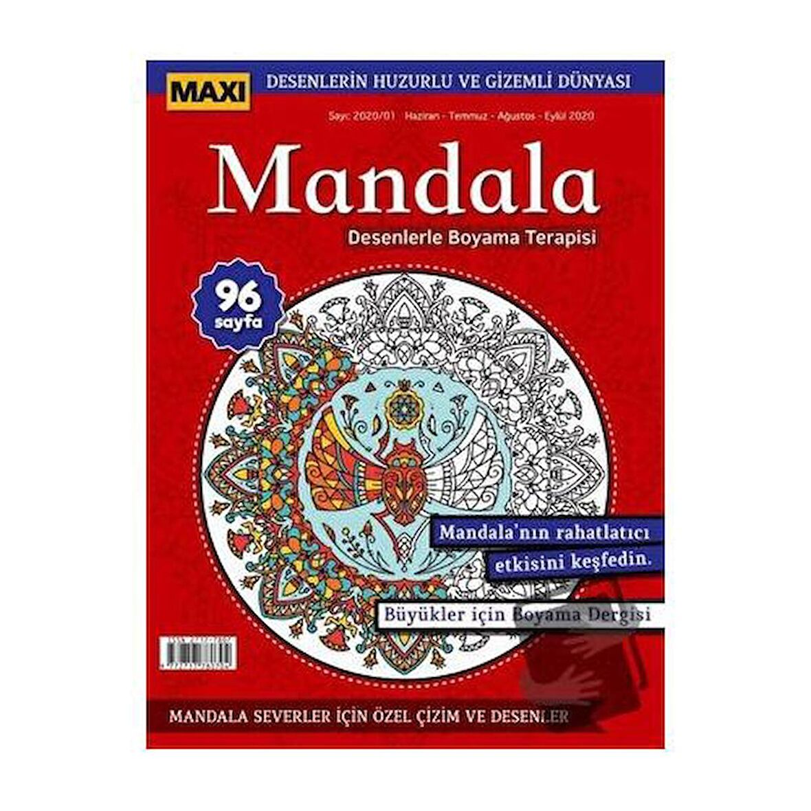 Maxi Mandala Desenlerle Boyama Terapisi 1