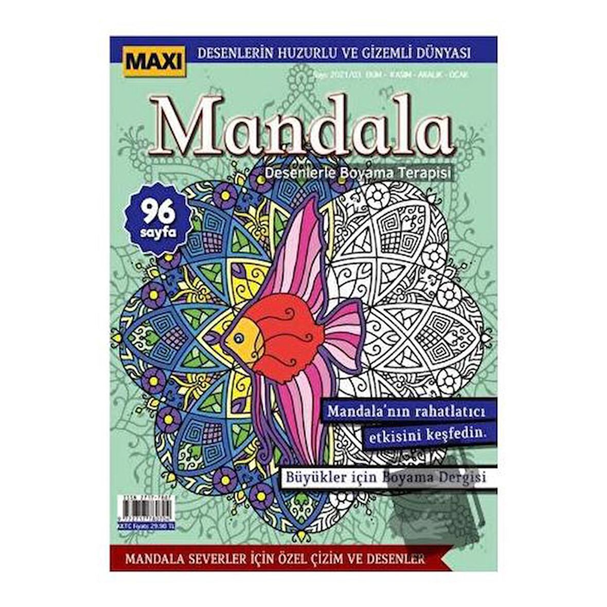 Maxi Mandala Desenlerle Boyama Terapisi 5
