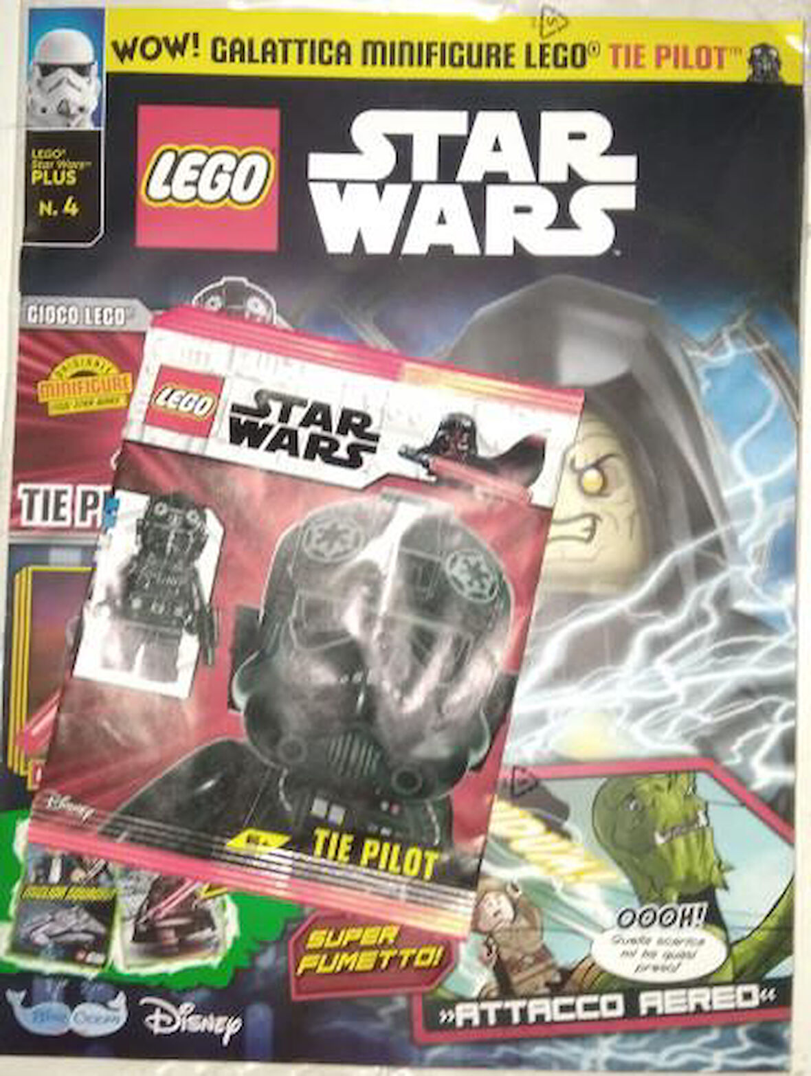 Lego Star Wars Dergi- Tie Pilot Minifigure - İtalyanca