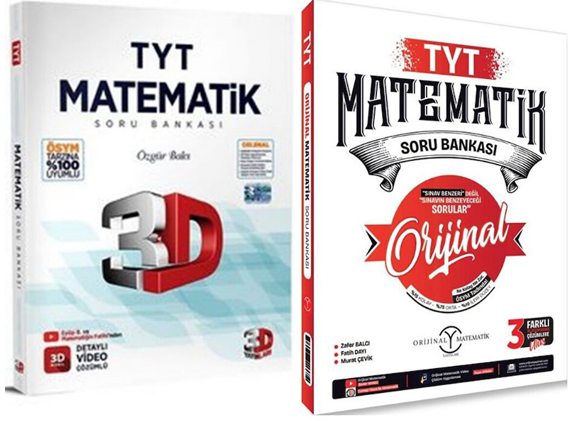2026 TYT Matematik Soru Bankası Seti 3D Orijinal