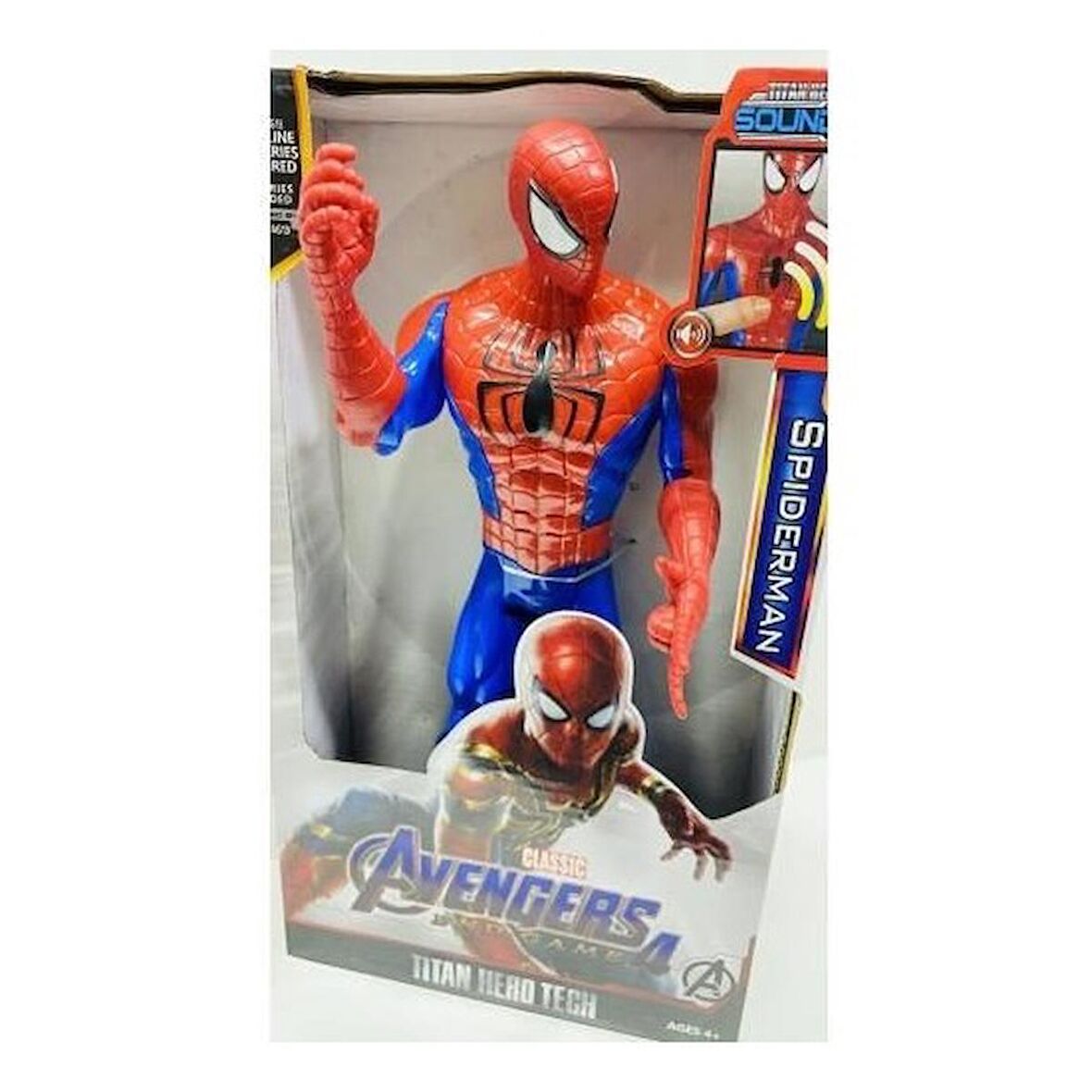 Marvel Sesli Işıklı Spiderman 8818-2, Eklemleri Hareket Ettirilebilen 30 Cm Figür Örümcek Adam