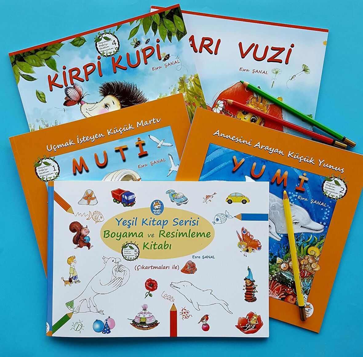 Yeşil Kitap Serisi (5 Adet Okul Öncesi Resimli Hikâye Kitabı)