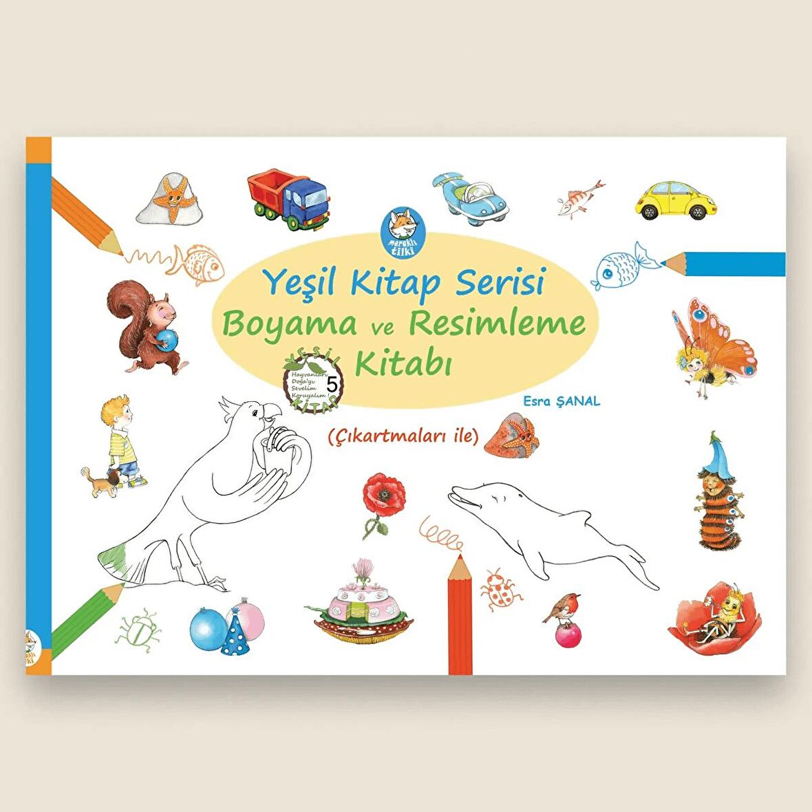 Yeşil Kitap Serisi / Okumalı Boyama – Resimleme Kitabı (Çıkartmalı)
