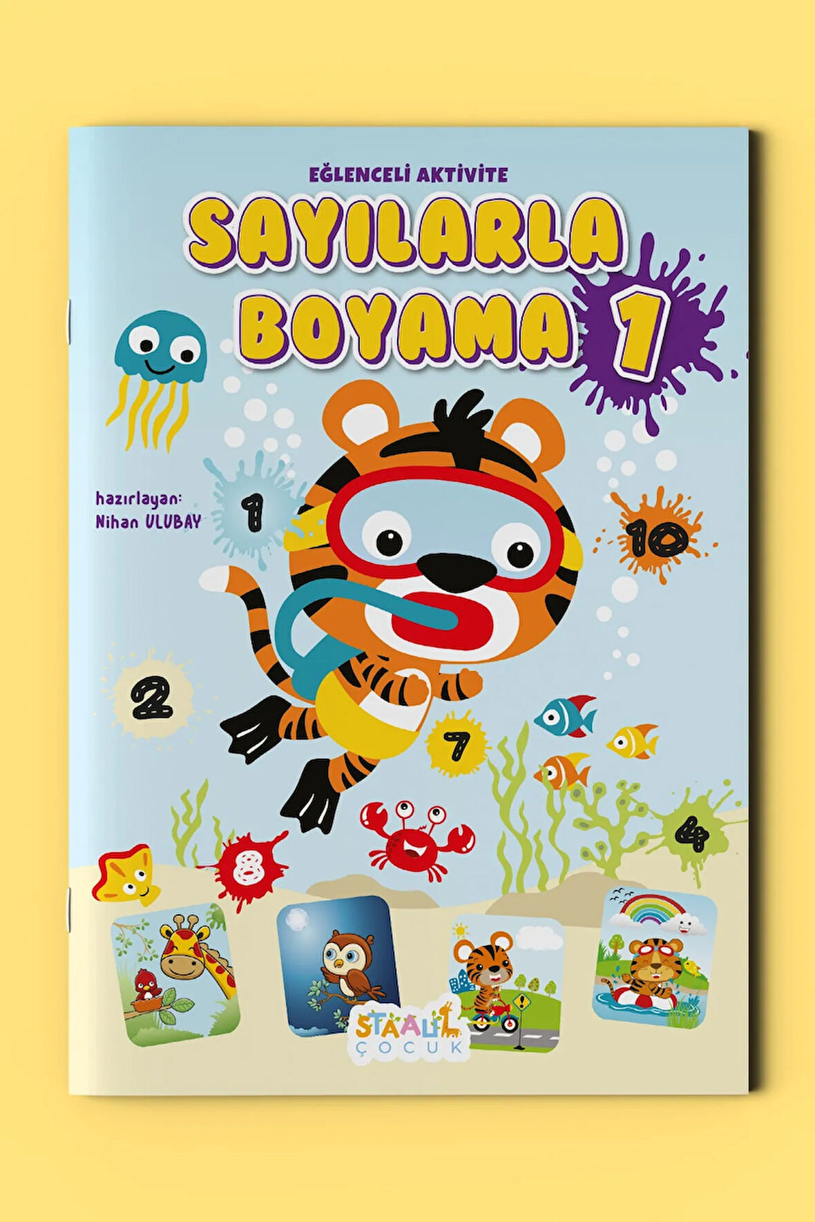 Kodlamalı Eğlenceli Aktivite - Sayılarla Boyama Kitabı 1