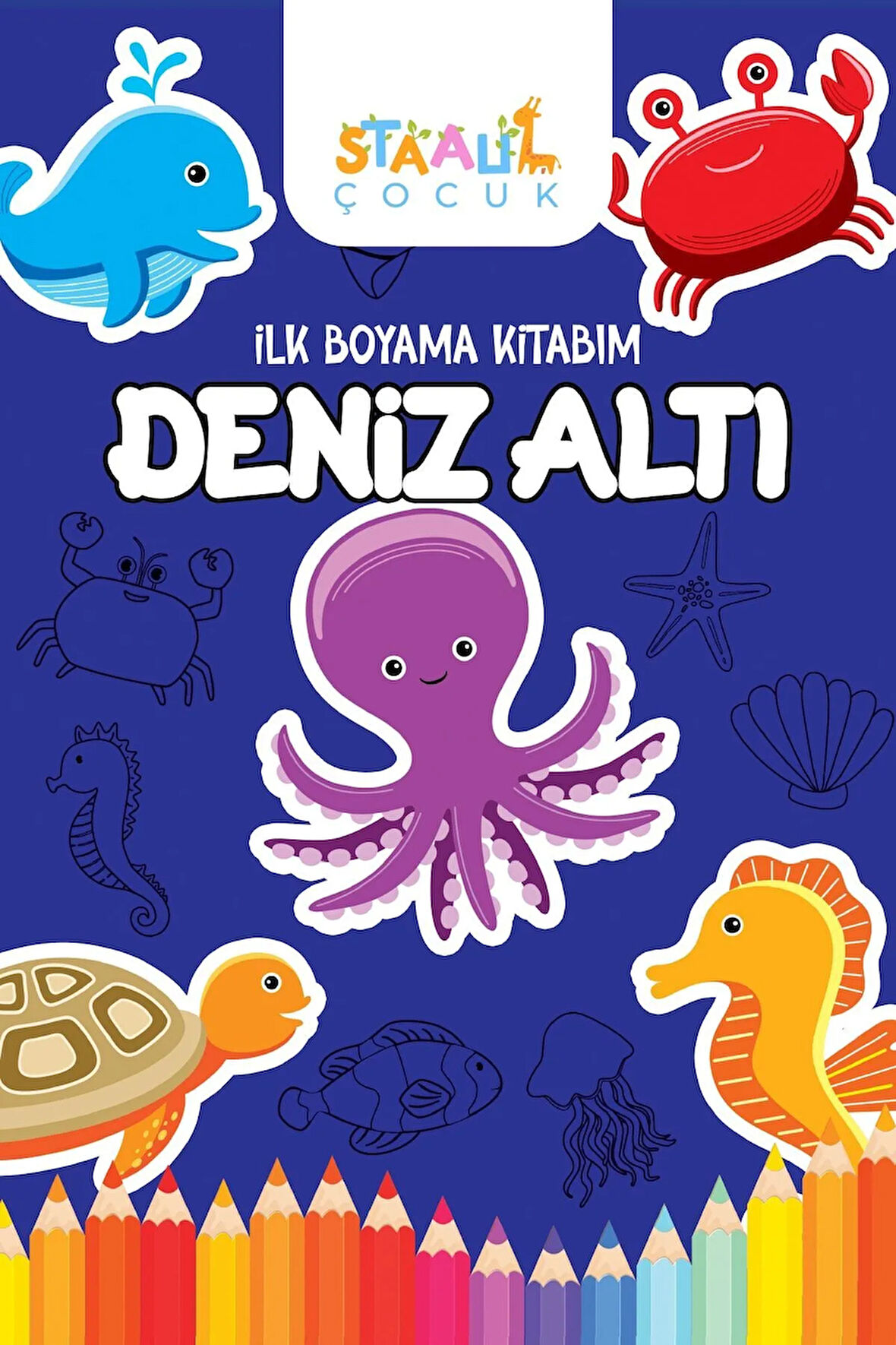 Ilk Boyama Kitabım - Deniz Altı (BÜYÜK RESİMLİ BOYAMA KİTABI)