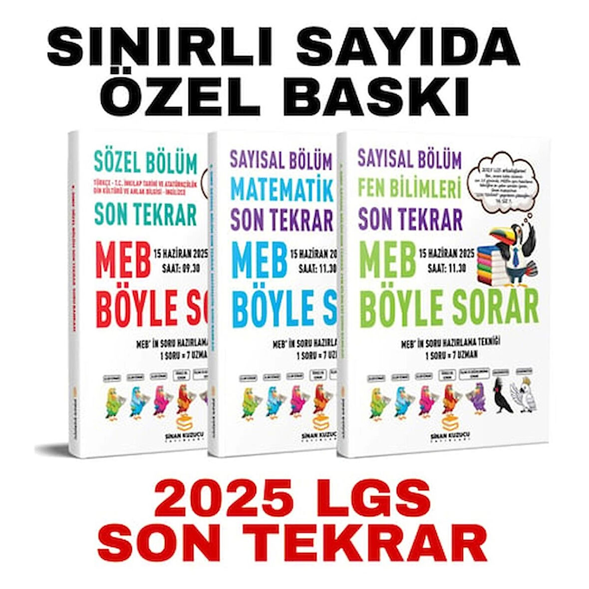 2025 LGS SON TEKRAR SÖZEL + SAYISAL BÖLÜM SORU BANKASI SETİ