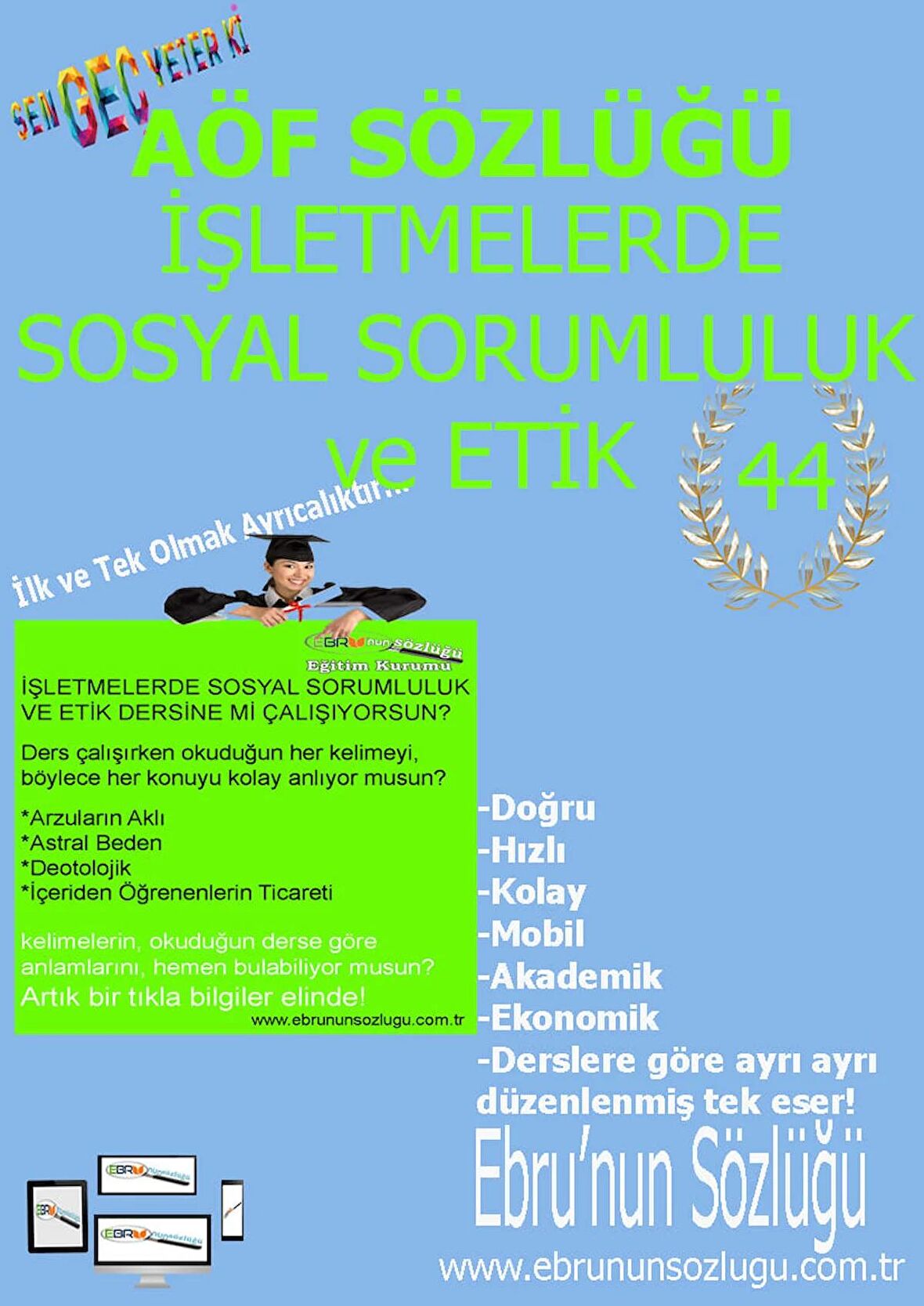 AÖF İİBF Ebrunun Sözlüğü-İşletme Yönetimi E Sözlük