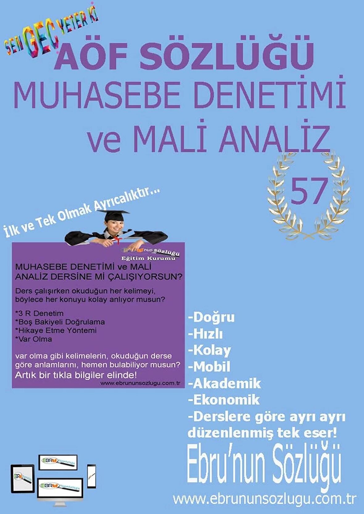 AÖF İİBF Ebrunun Sözlüğü-Muhasebe Denetimi ve Mali Analiz E Sözlük