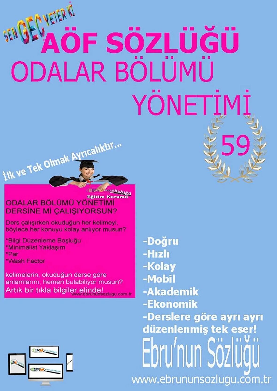 AÖF İİBF Ebrunun Sözlüğü-Odalar Bölümü Yönetimi E Sözlük
