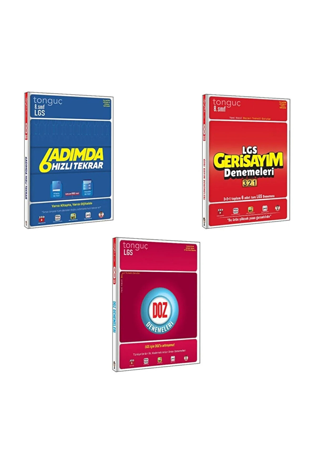 Lgs 6 Adımda Hızlı Tekrar + Doz Denemeleri + Geri Sayım Denemeleri 321