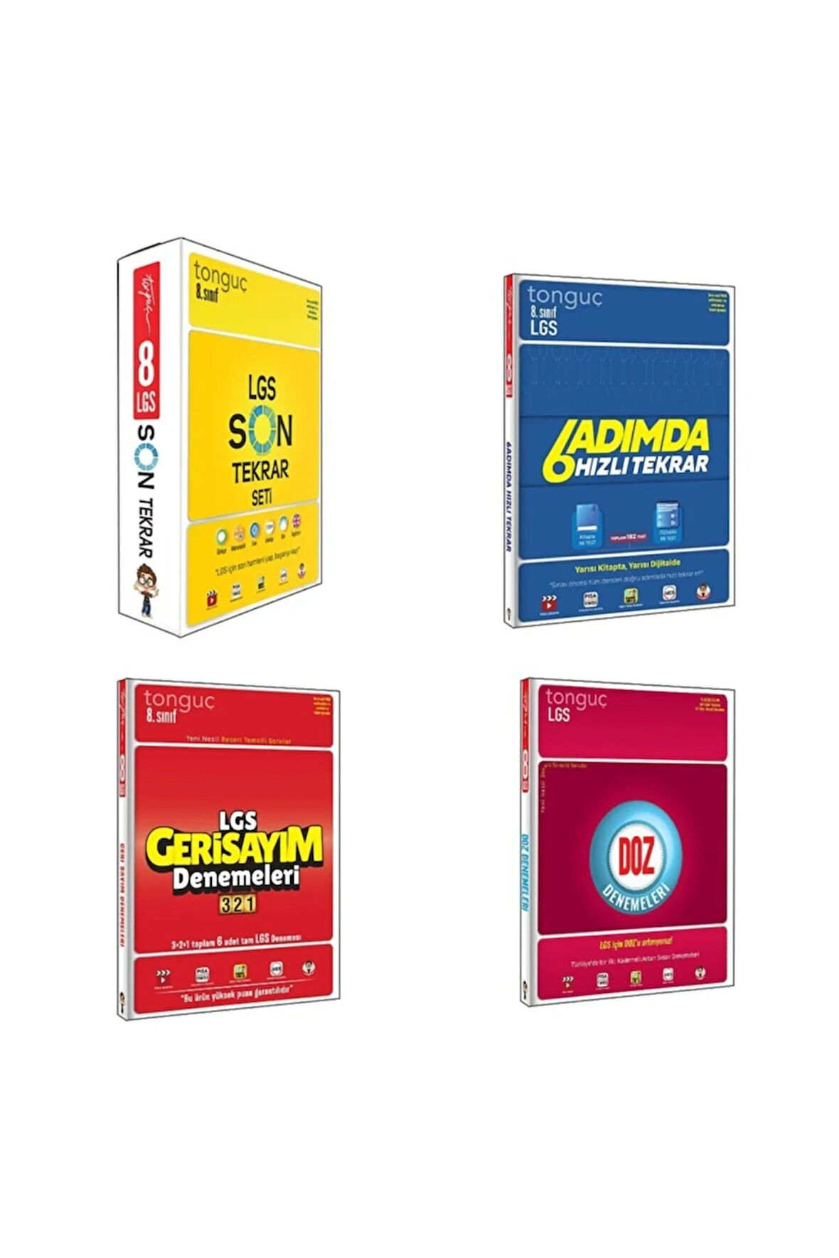Lgs Son Tekrar Seti + 6 Adımda Hızlı Tekrar + Geri Sayım Denemeleri 321 + Doz