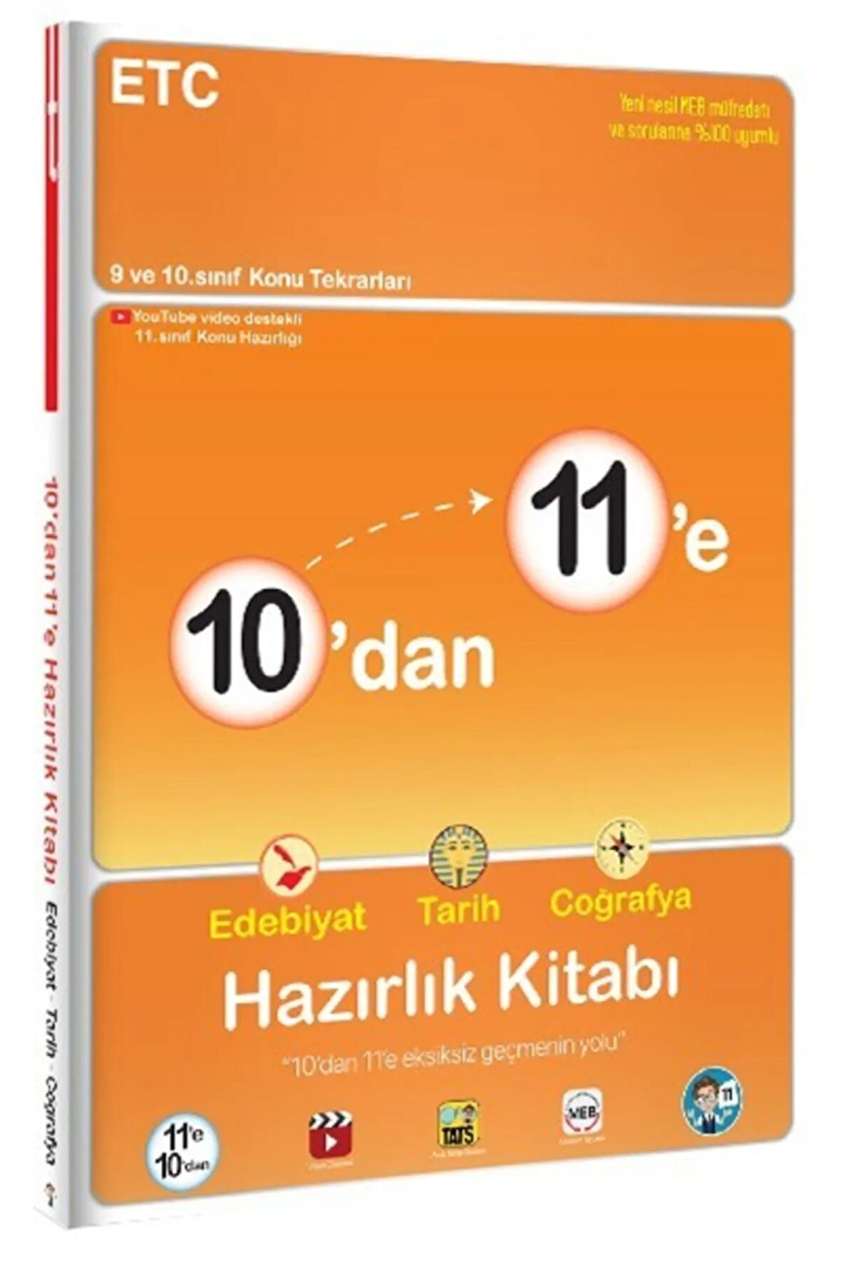 10'dan 11'e Edebiyat Tarih Coğrafya Hazırlık Kitabı