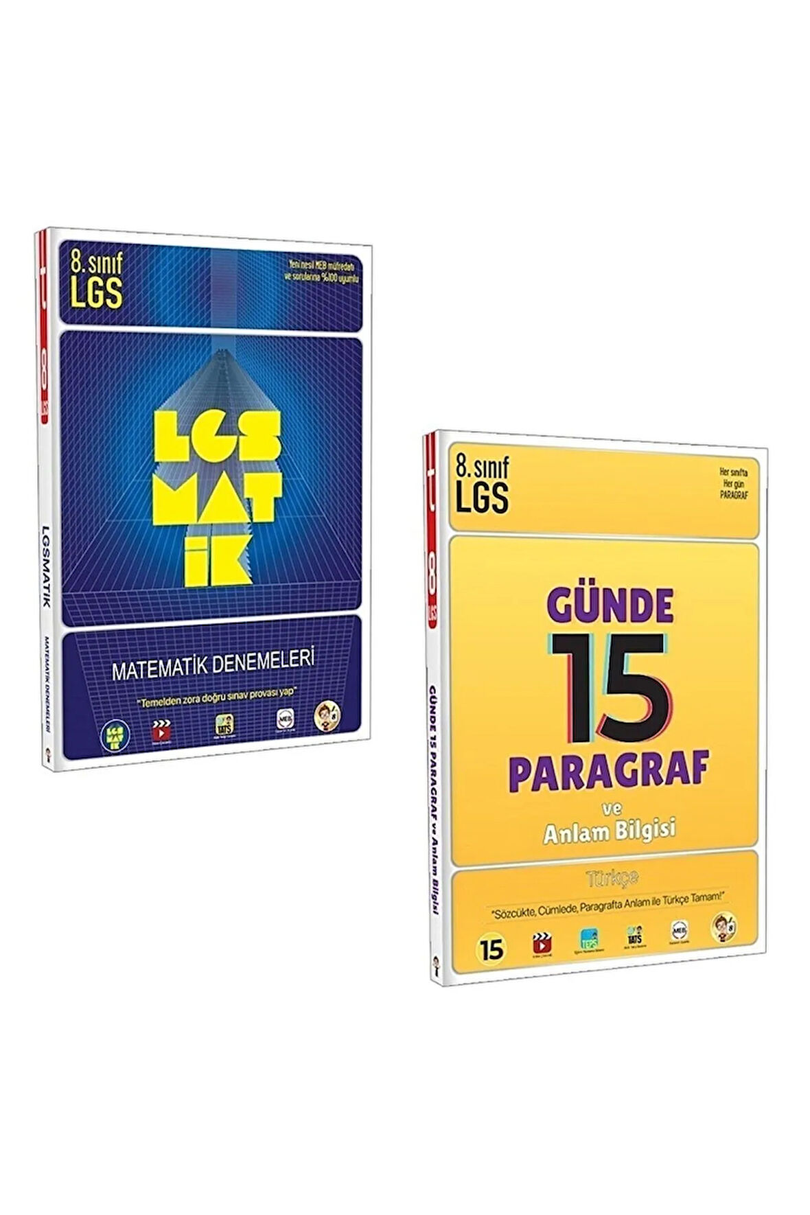 8. Sınıf Lgsmatik Matematik Denemeleri + Lgs Günde 15 Paragraf Ve Anlam Bilgisi