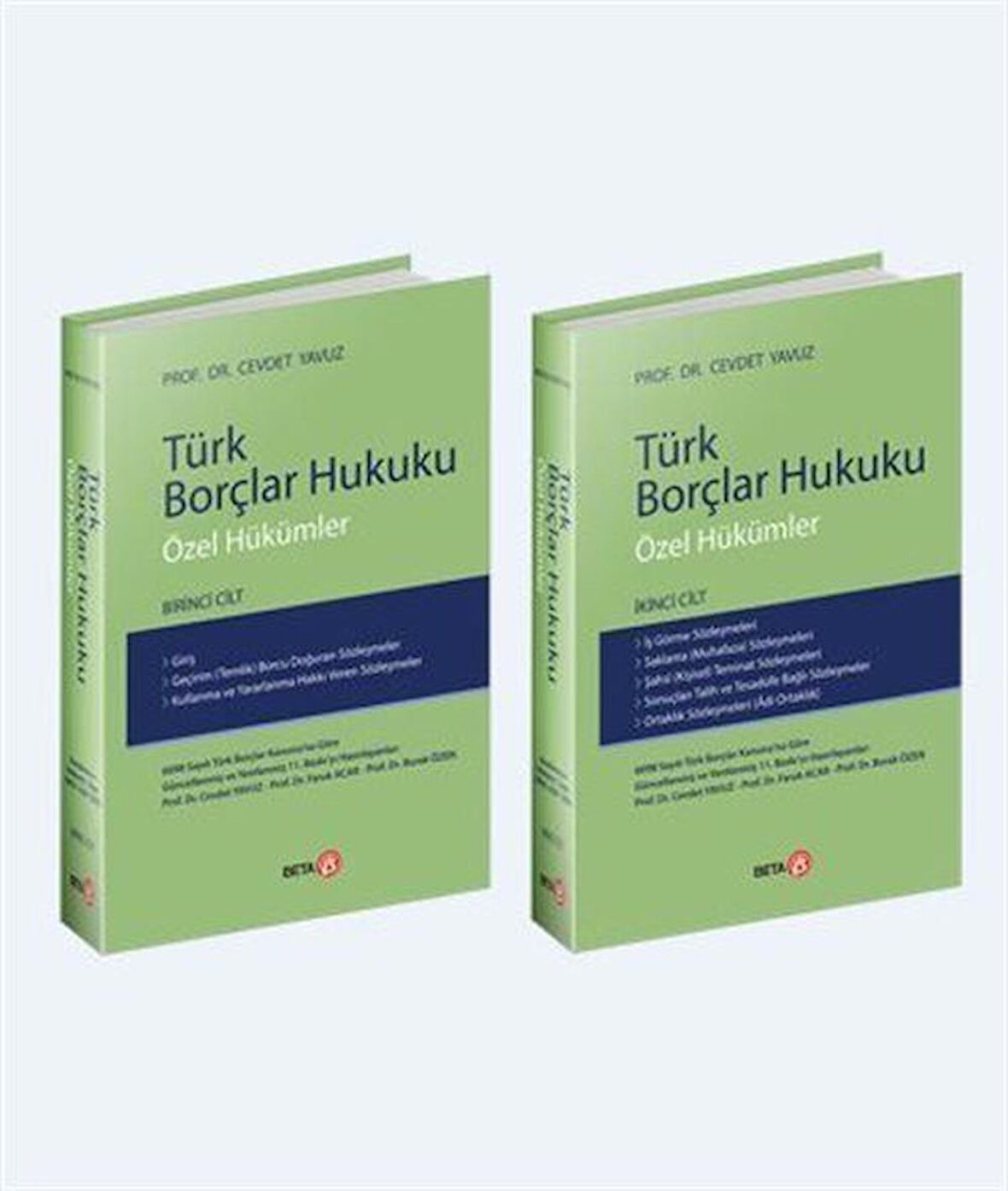 Türk Borçlar Hukuku Özel Hükümler - Birinci Cilt | İkinci Cilt / Prof. Dr. Cevdet Yavuz