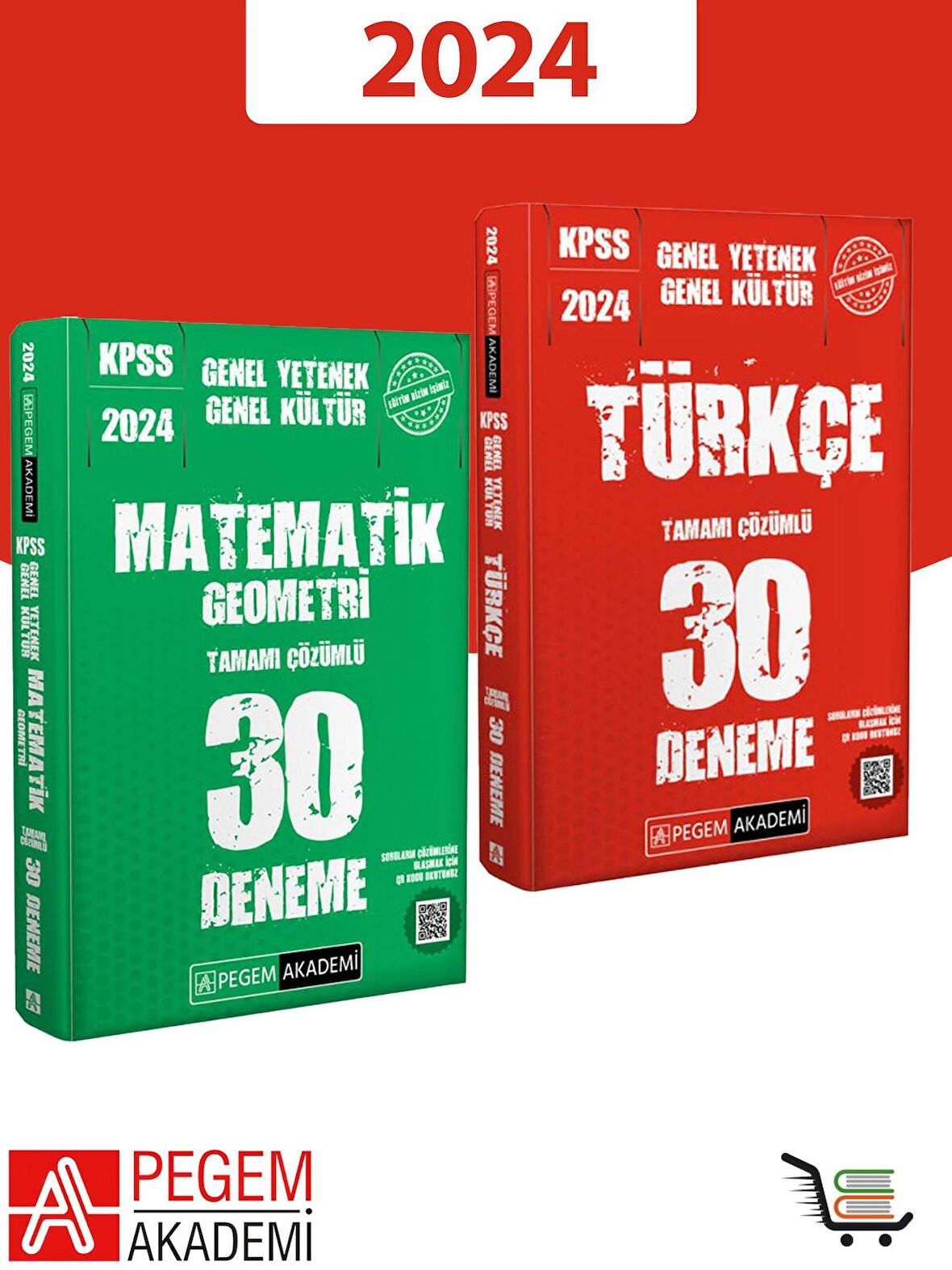 Pegem Akademi 2024 Model KPSS GK-GY Türkçe-Matematik Deneme Seti 