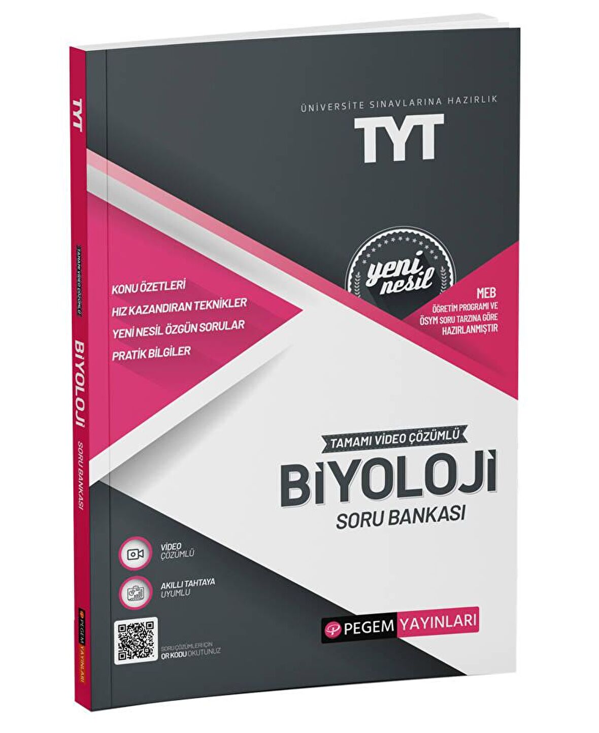 Pegem Akademi 2022 Üniversite Sınavlarına Hazırlık TYT Tamamı Çözümlü Biyoloji Soru Bankası